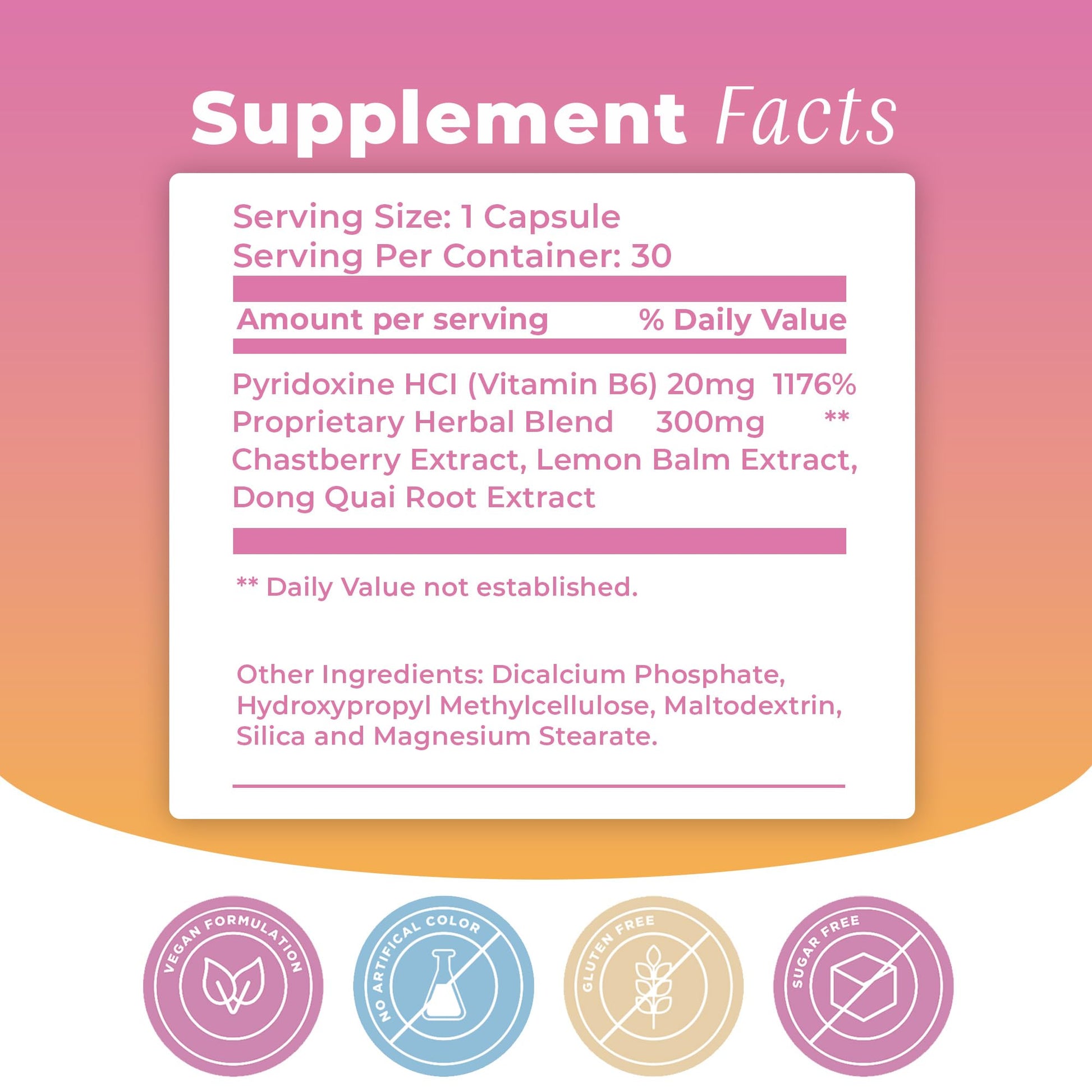 BIOTOPLEVEL PMS Support Supplement for Women & PMS Relief, Hormone Balance & Menstrual Period Relief for Cramps, Bloating & Mood Swings with Chasteberry, Vitamin B6, Lemon Balm, Dong Quai, 30 Count BIOTOPLEVEL uk supplements