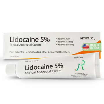 Mohnark Maximum Strength Lidocaine Hemorrhoid Treatment Cream for External and Internal Hemorrhoids Treatment Burn Itch Pain Relief Anal Cream Topical Anorectal Numbing Cream- 30 Gram Tube Made in USA MOHNARK uk supplements
