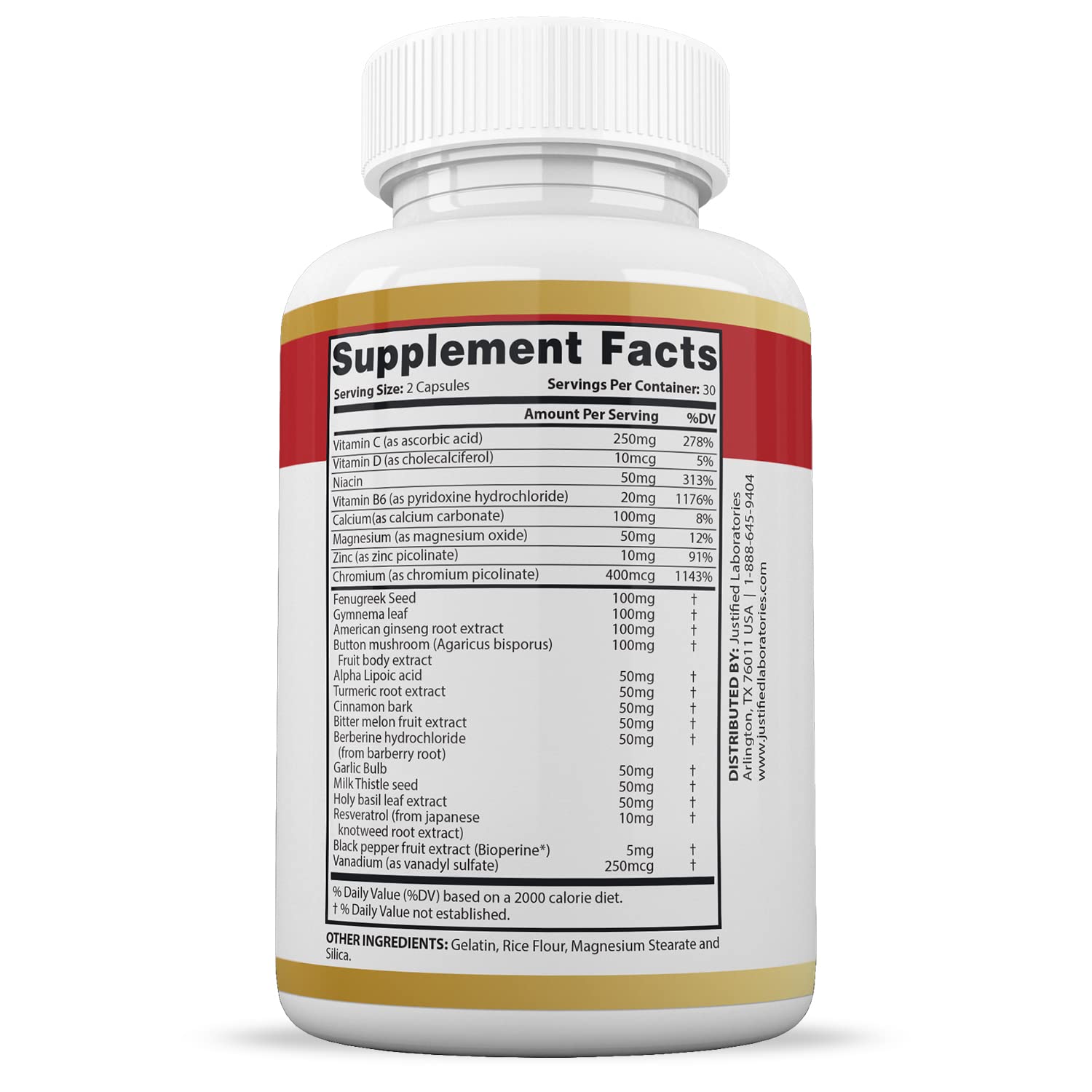 Justified Laboratories (2 Pack Blood Balance Max 1295MG Formula Supplement Pills 120 Capsules Justified Laboratories uk supplements