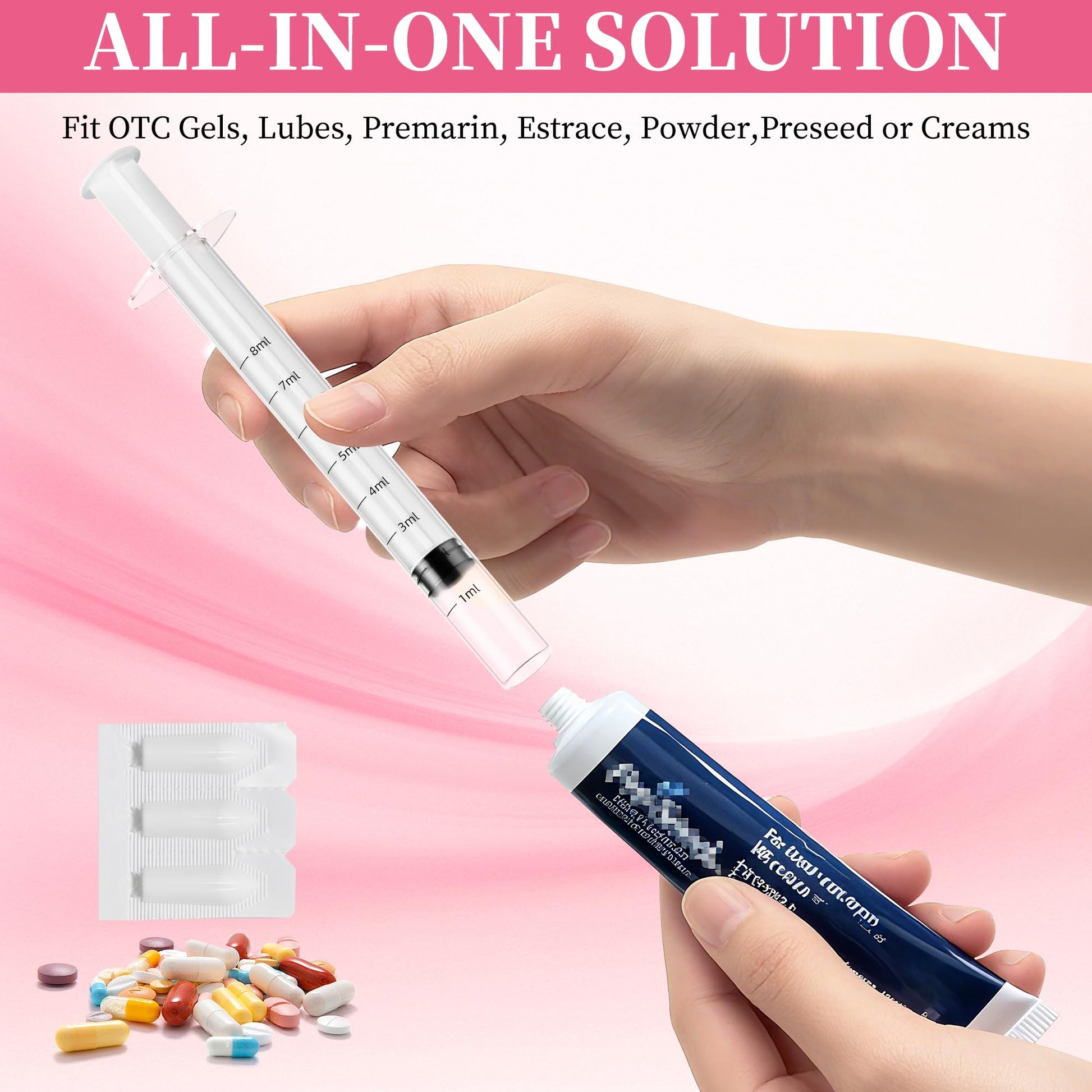 Disposable Vaginal Suppository Applicator for Women – 8ml Lube Injector Syringes with Smooth Tip, Fits Most Creams Gels Pills Tablet Suppositories, Sterilized Individually Wrapped, Pack of 20 BeHerk uk supplements
