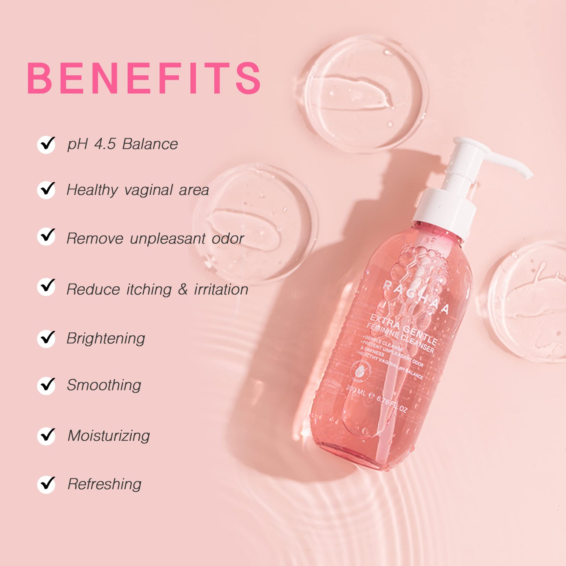 RACHAA Feminine Wash for Women, Lightening and Moisturizing, pH Balance Intimate Wash RACHAA uk supplements