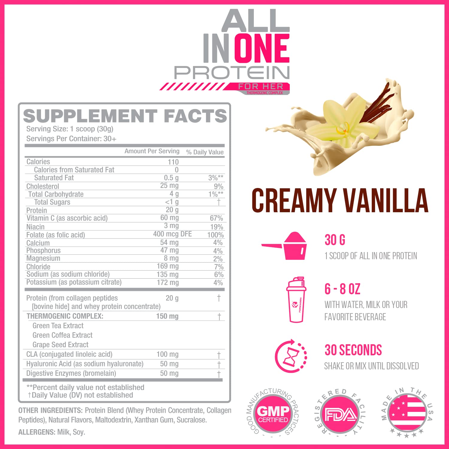 Forzagen All in One Protein for Her, Protein Powder for Women with Collagen Peptides Forzagen uk supplements
