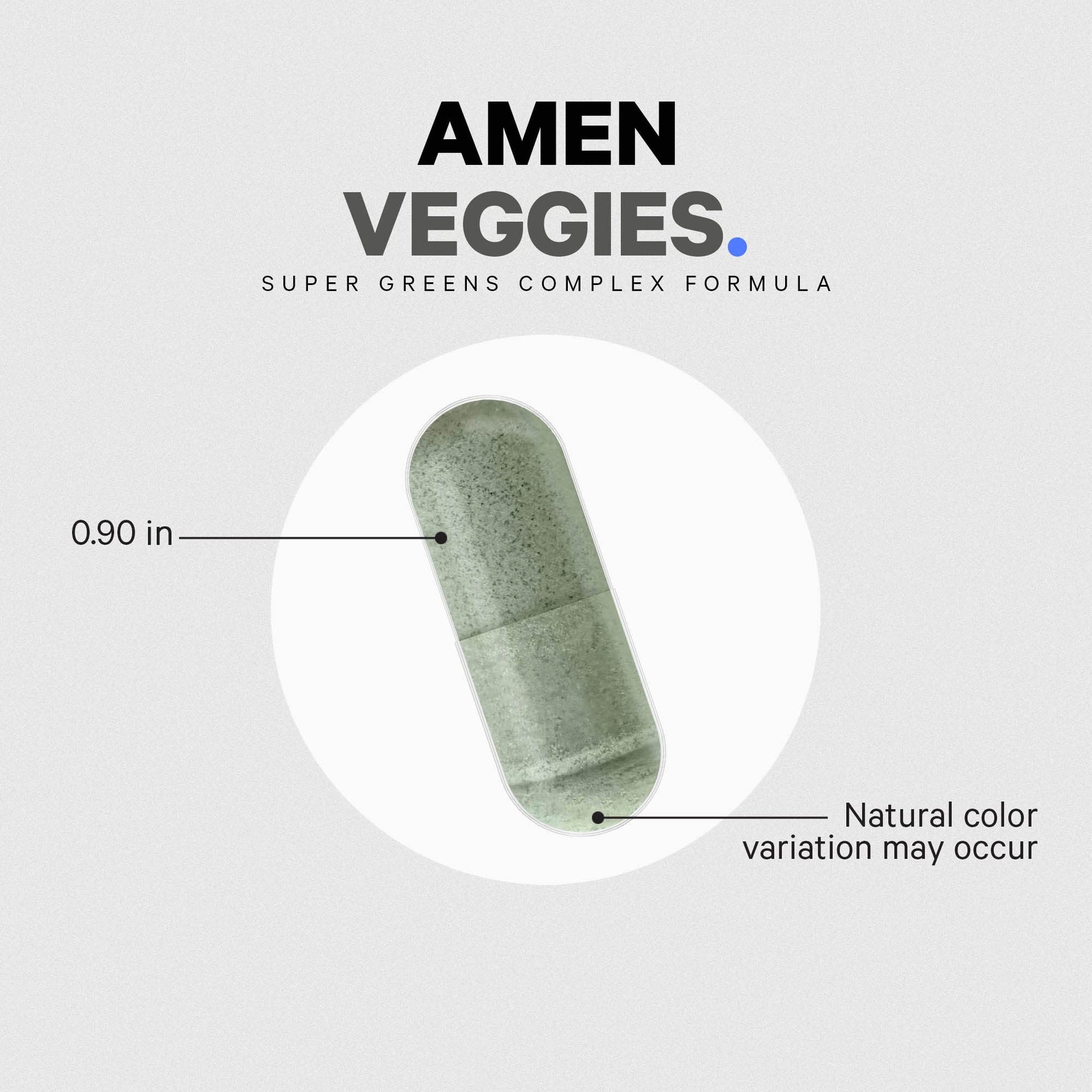 Amen Veggies, Daily Veggies Vitamins Supplement, Vegetables Vegan Blend & Whole-Food Raw Greens Multivitamin Capsules, Mushroom Complex, Superfood, Minerals, Green Vegetable Nutrients, Non-GMO, 90 ct Amen uk supplements