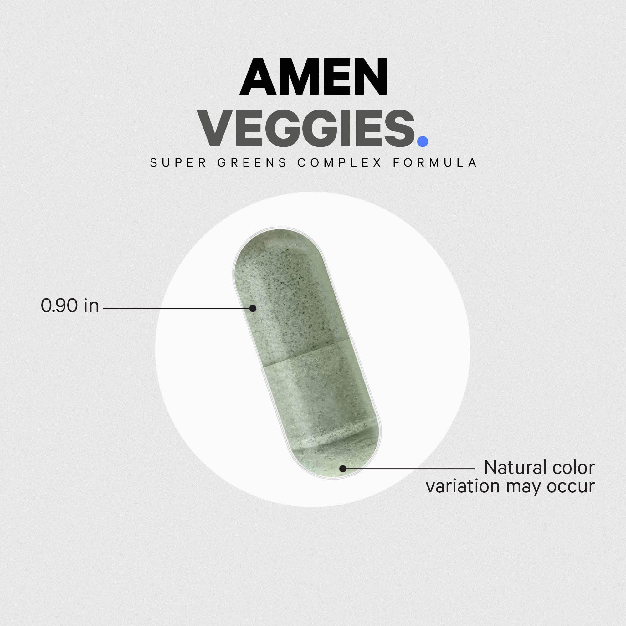 Amen Veggies, Daily Veggies Vitamins Supplement, Vegetables Vegan Blend & Whole-Food Raw Greens Multivitamin Capsules, Mushroom Complex, Superfood, Minerals, Green Vegetable Nutrients, Non-GMO, 90 ct Amen uk supplements
