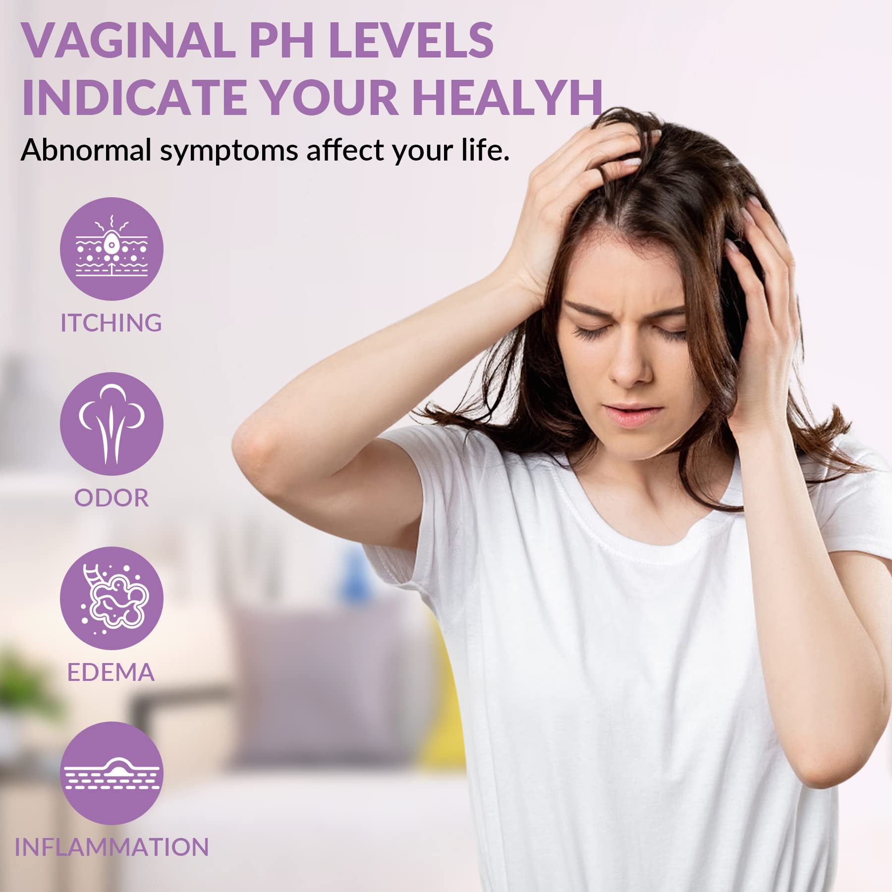 Yeast Infection Test for Women, 50 Count Vaginal pH Test Strips, BV Test Kit at Home SaySummer uk supplements