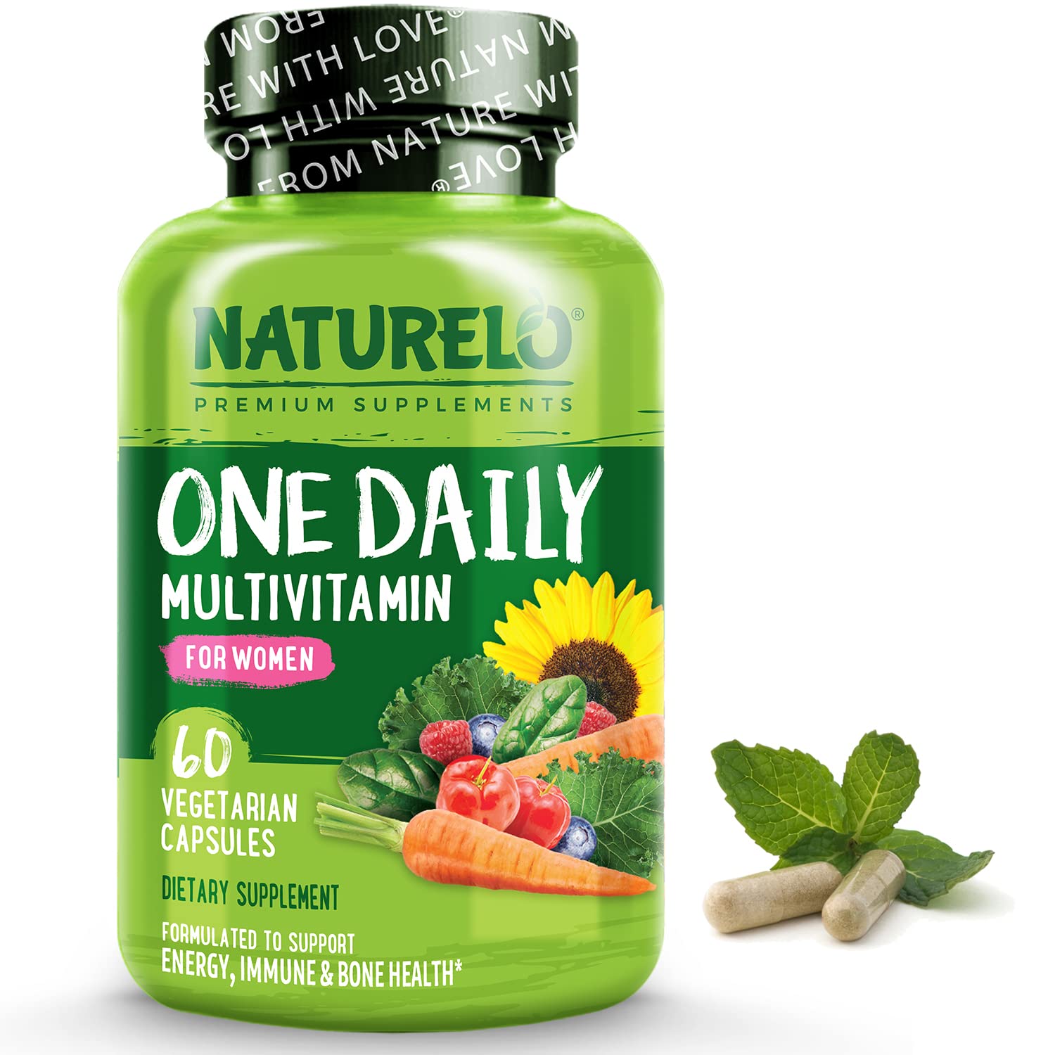 NATURELO One Daily Multivitamin for Women - Energy Support - Whole Food Supplement NATURELO uk supplements