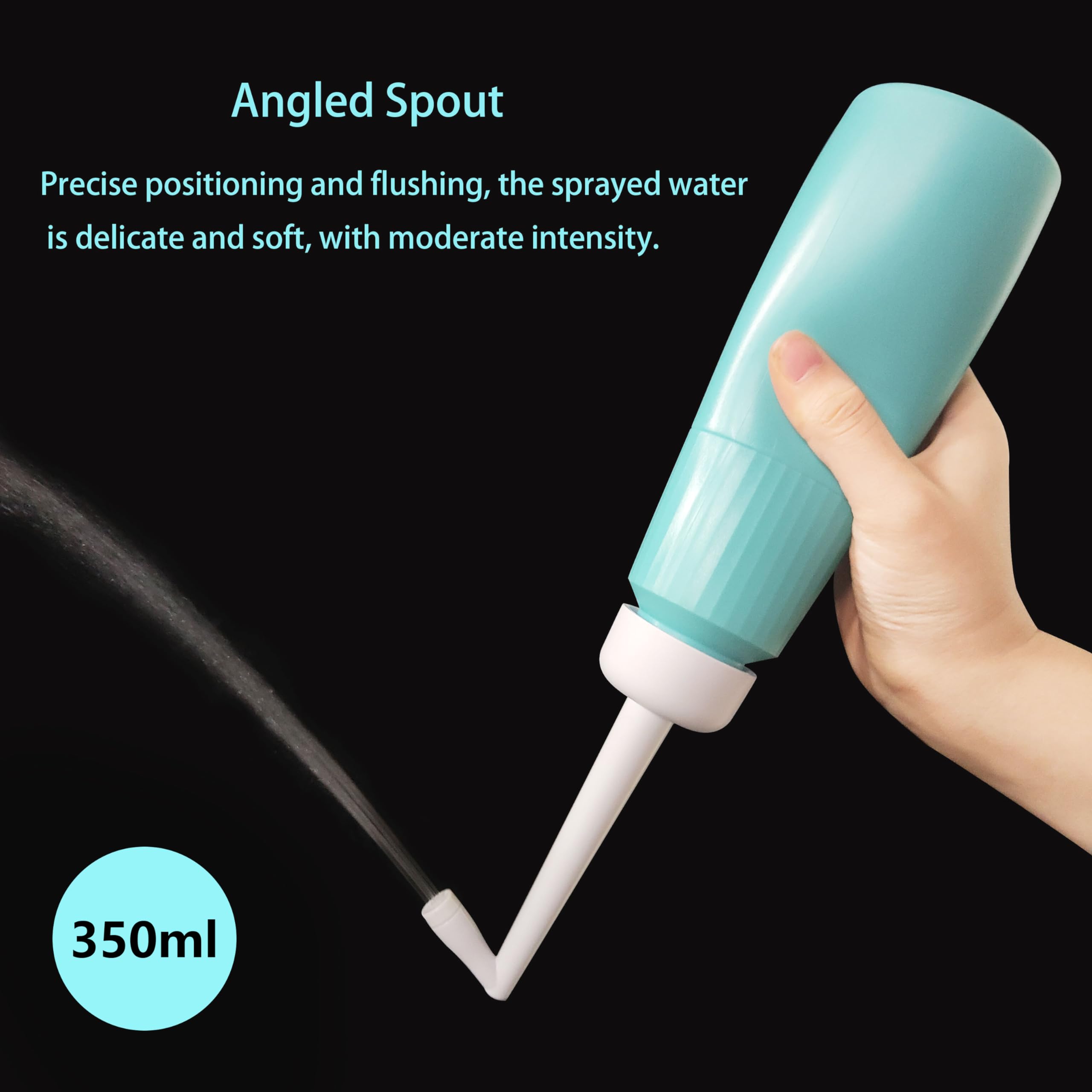 Portable 11.8 Oz Bidet, Feminine Care Irrigator, Retractable Nozzle Travel Bidet with 60° Elbow XYJunTech uk supplements