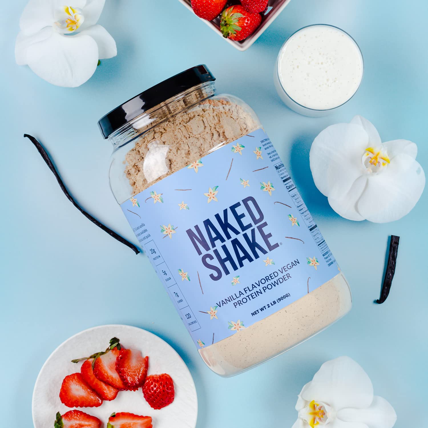 NAKED nutrition Naked Shake - Vanilla Protein Powder - Plant Based Protein Shake NAKED uk supplements