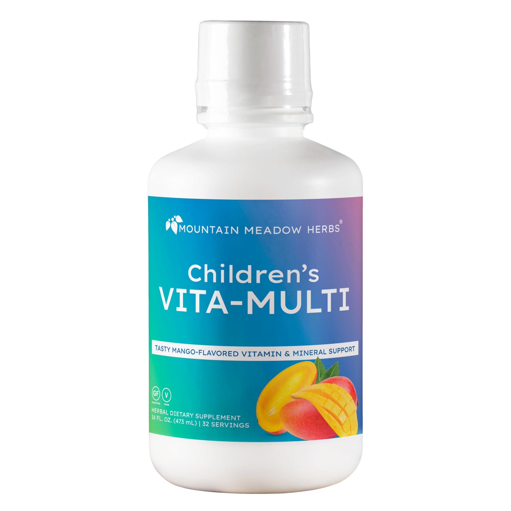 Mountain Meadow Herbs Children's Vita-Multi: Blended Vitamin & Mineral Supplement - Fast Absorbing Liquid Kids Vitamins with Fruits, Greens, and Eye-Protecting Lutein (16 oz.) Mountain Meadow Herbs uk supplements