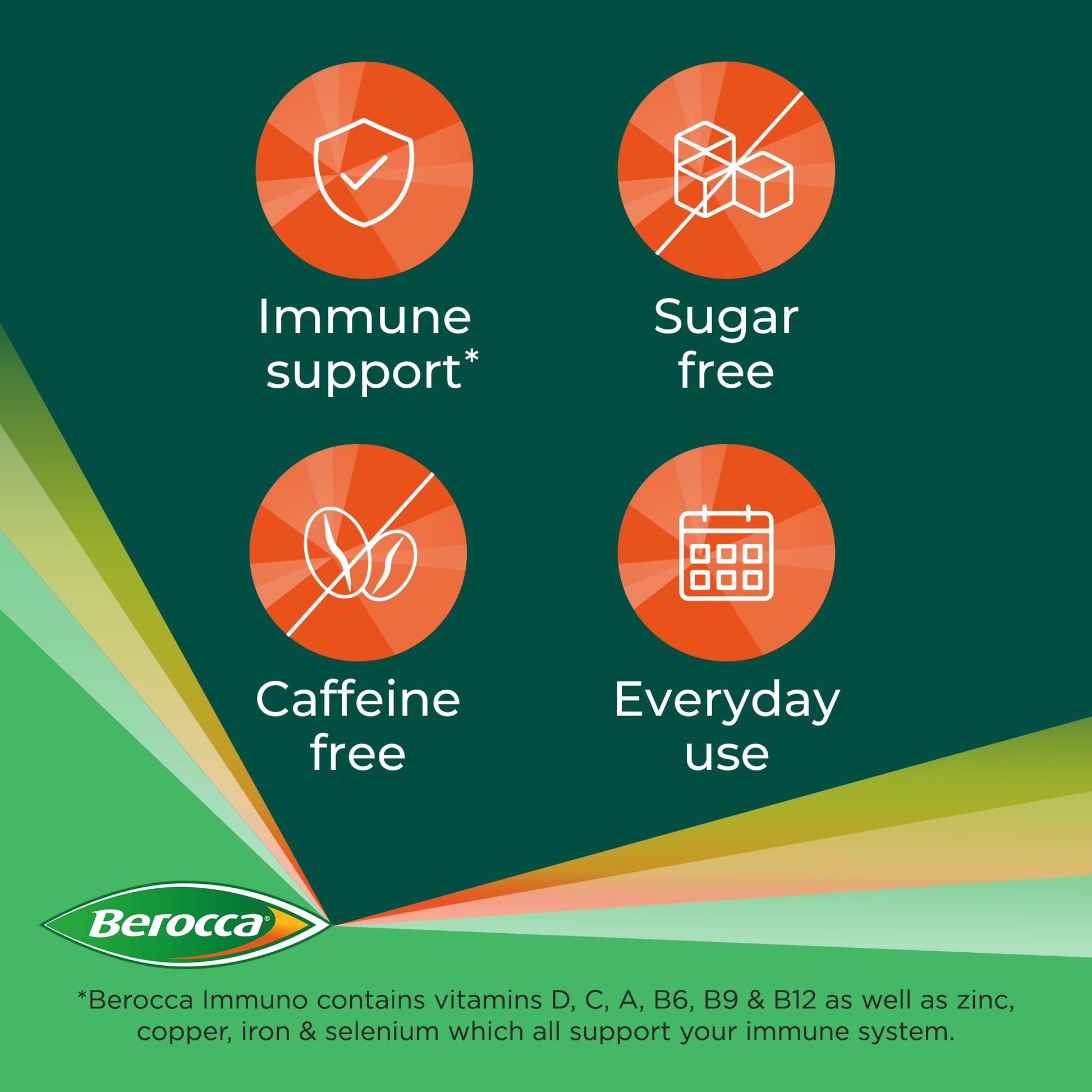 Berocca Immuno Effervescent Tablets, 11 Vitamins and Minerals, Including Vitamins D, C Berocca uk supplements