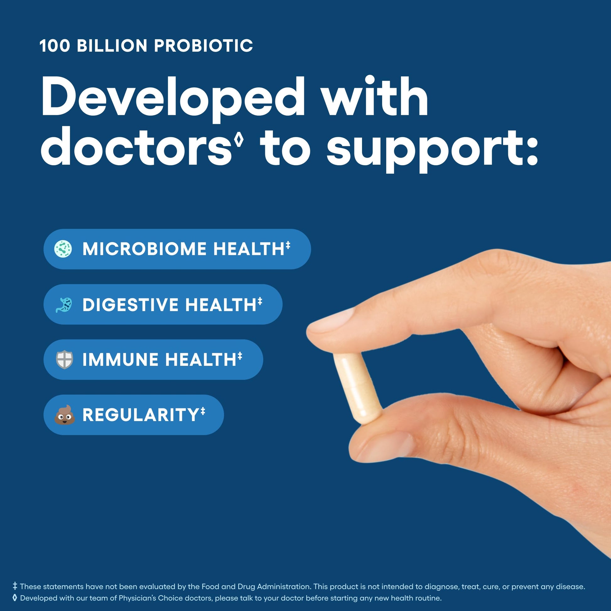 Physician's CHOICE 100 Billion Advanced Probiotic - 16 Strains + Organic Prebiotics - Digestive & Gut Health - Supports Occasional Constipation, Diarrhea, Gas & Bloating - Probiotics for Women & Men Physician's CHOICE uk supplements