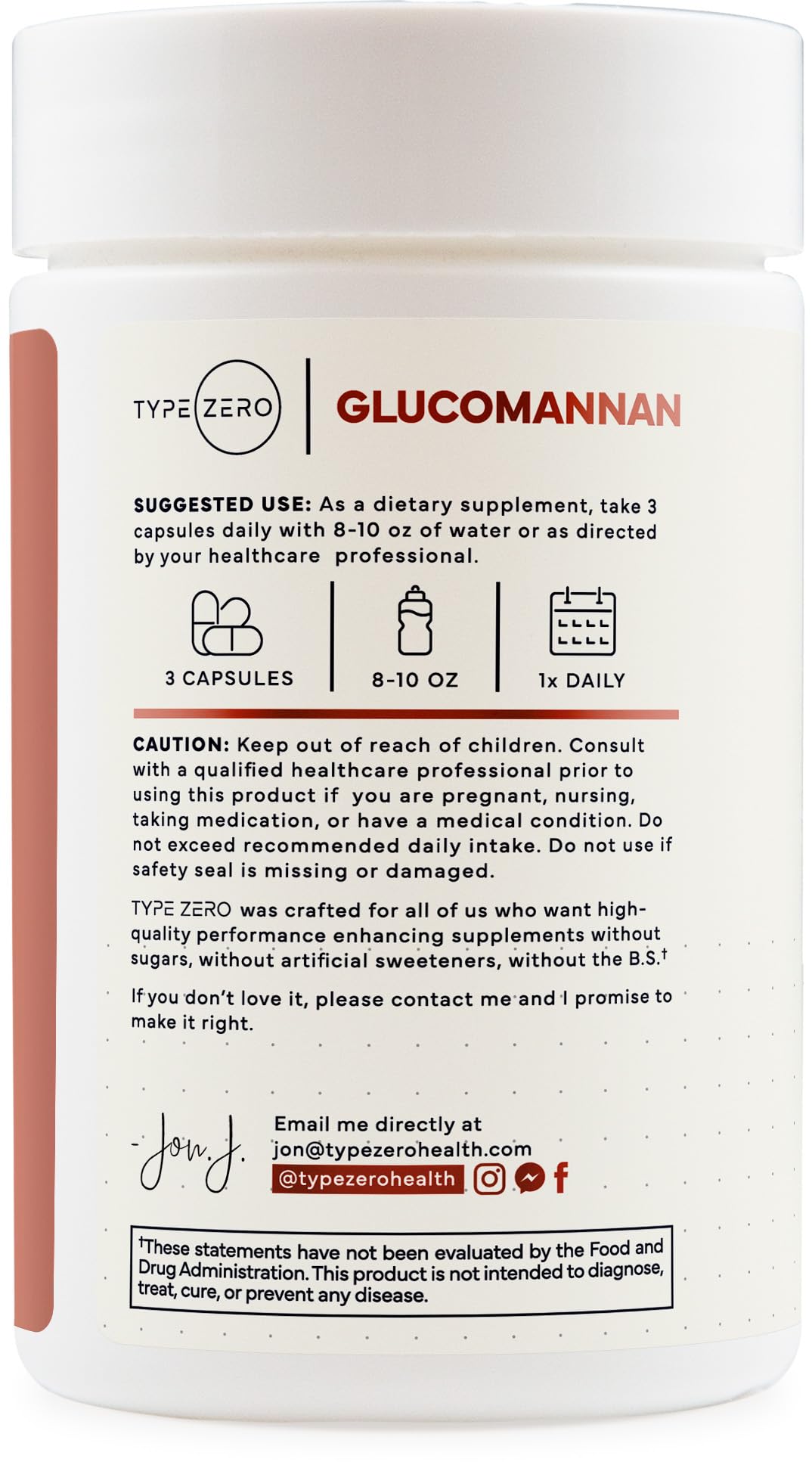 Type Zero Clean Glucomannan Konjac Root Extract (90 Capsules)(1,800 MG Per Serving) - 30 Servings, Non-GMO, Gluten Free Type Zero uk supplements