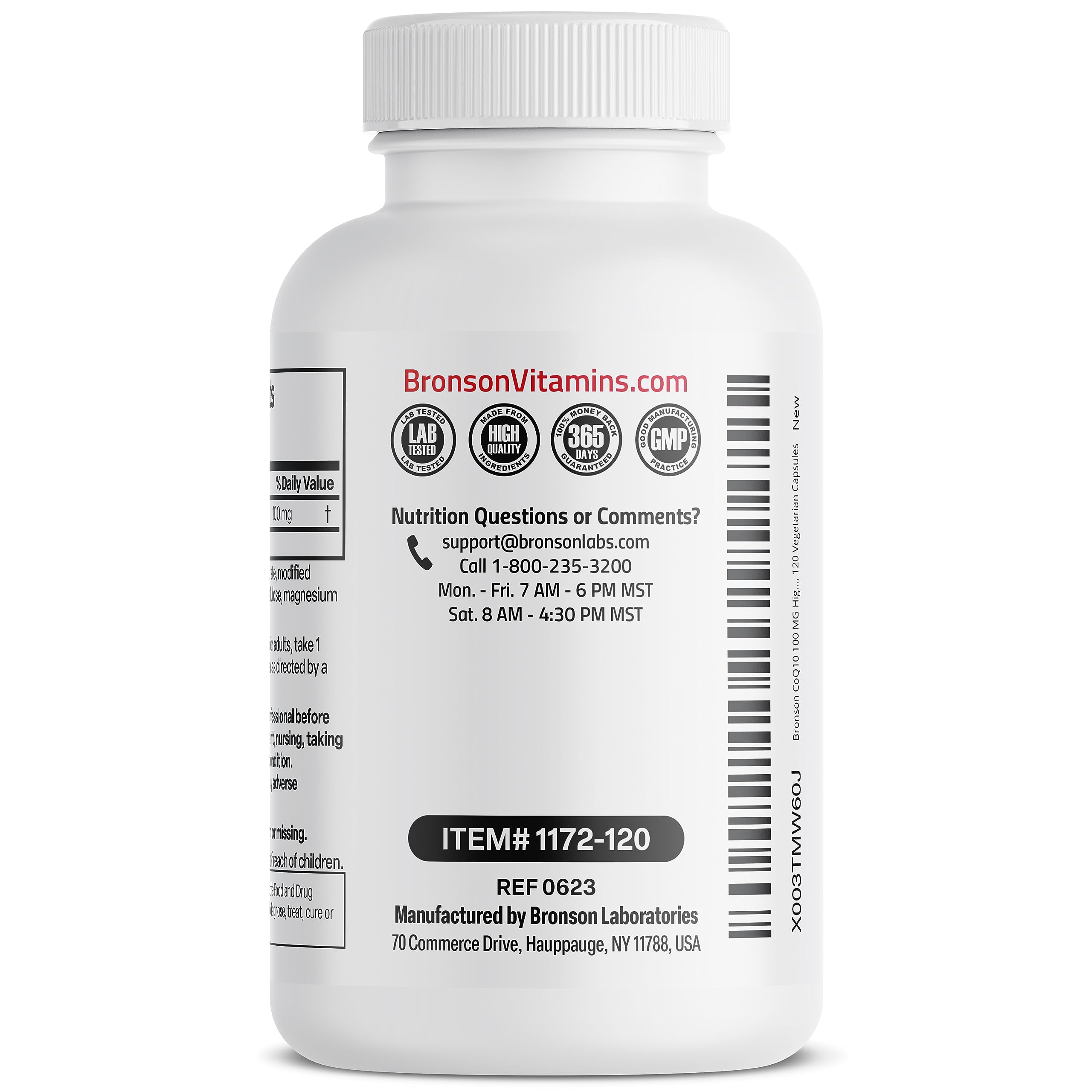 Bronson CoQ10 100 MG High Potency Cellular Energy Production, 120 Vegetarian Capsules Bronson uk supplements