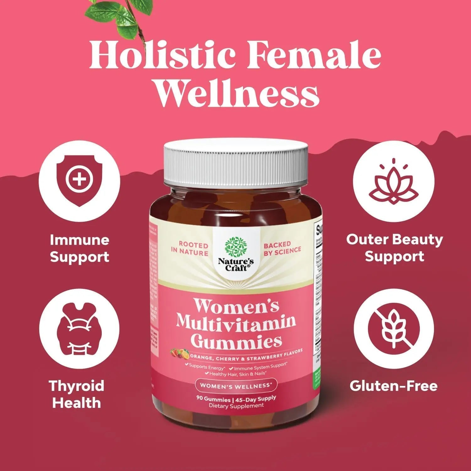 Bundle of Perimenopause Supplement with Maca Root Vitex Berry Black Cohosh for Hot Flashes Night Sweats Hormone Balance Natures Craft uk supplements