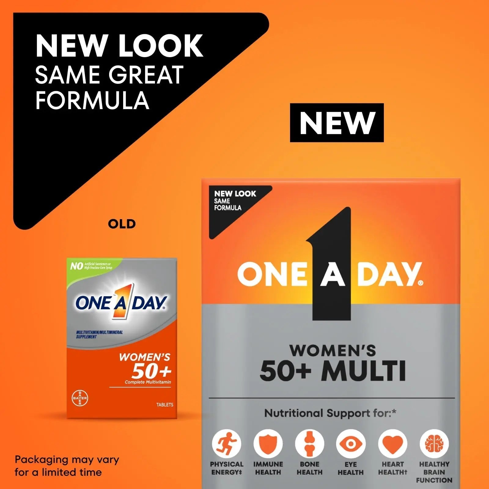 One A Day Multivitamin for Women 50 and Over Tablets, Womens Multivitamin 50 plus with Vitamins D, C, E, Zinc & Biotin, Daily Vitamins for Woman 50+, 65 Ct ONE A DAY uk supplements