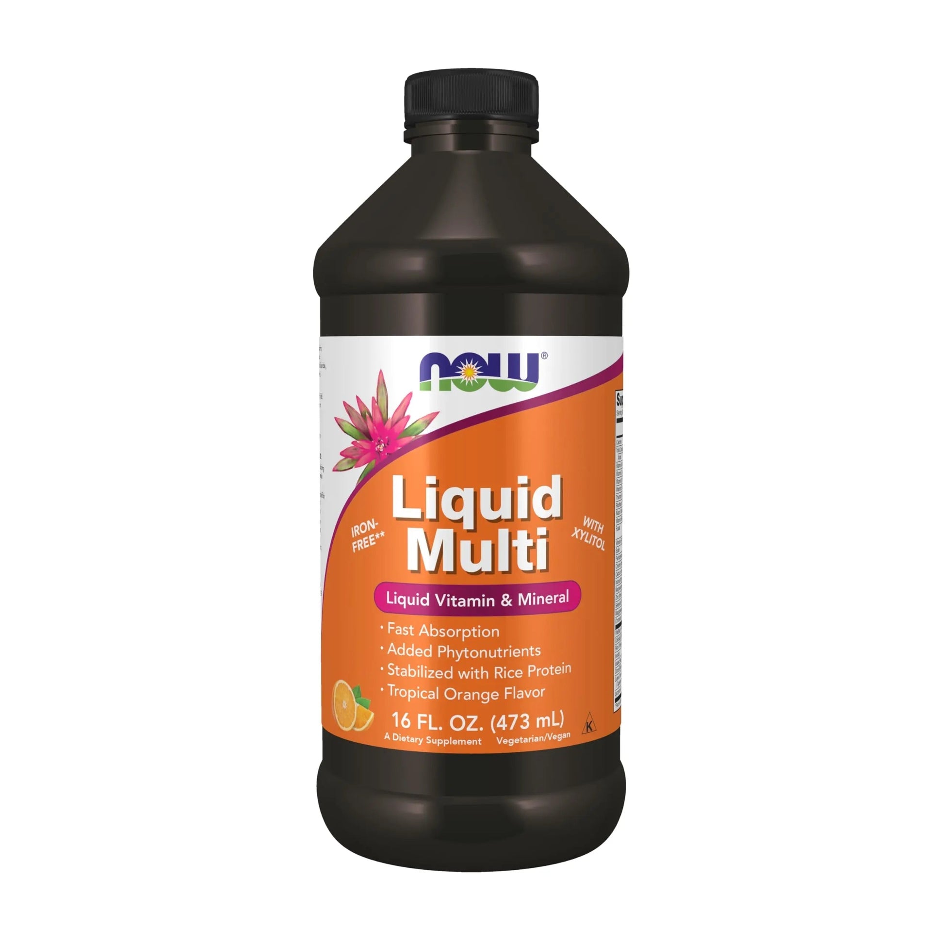 NOW Foods Supplements, Liquid Multi, Tropical Orange Flavor, Fast Absorption, with Added Phytonutrients, 16-Ounce NOW Foods uk supplements