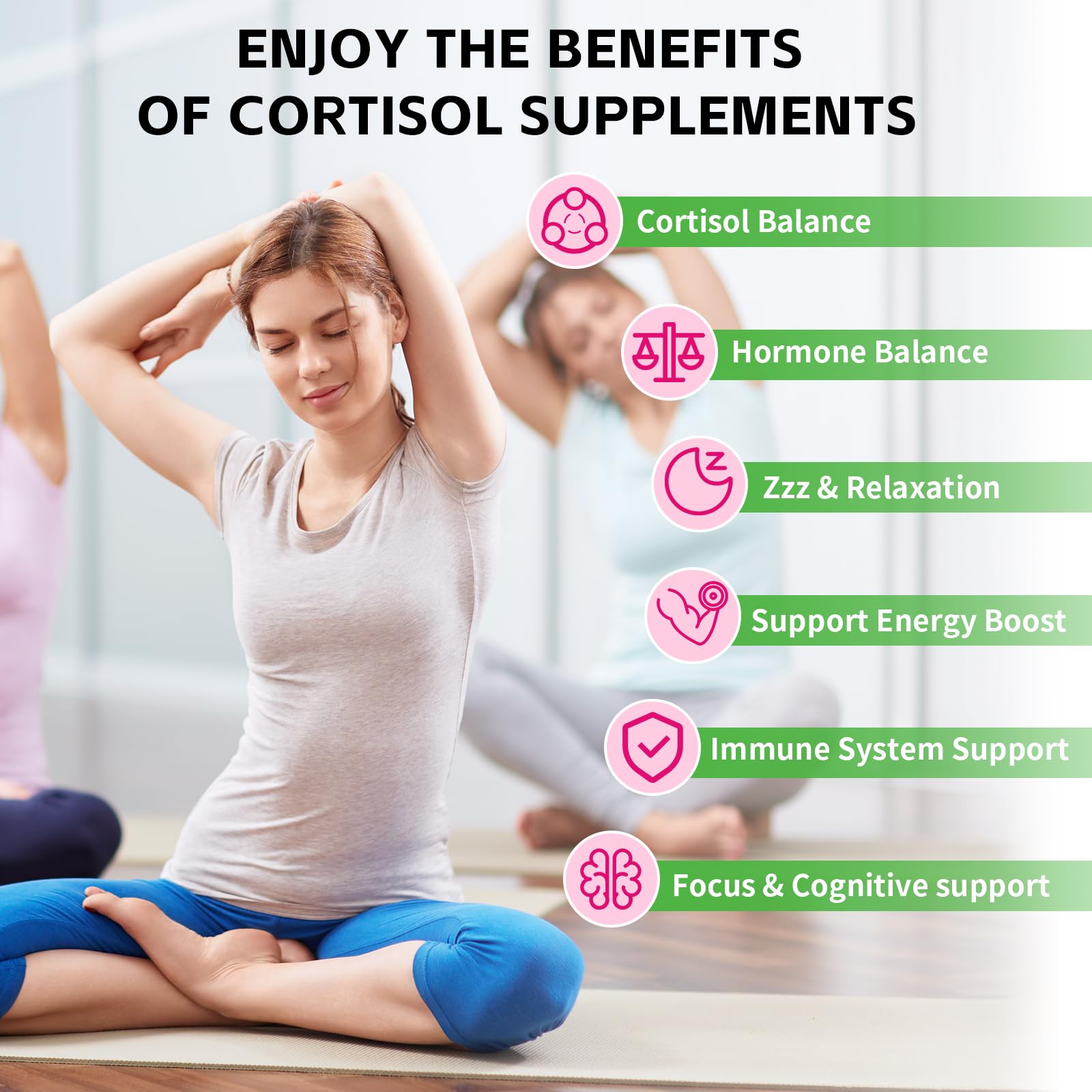 YXSW Cortisol Supplements Gummies for Women Sugar-Free Cortisol Gummies with Magnesium Glycinate Ashwagandha Rhodiola Rose for Relaxation, Focus, Zzz Support, Raspberry Flavor, 60 Count YXSW uk supplements