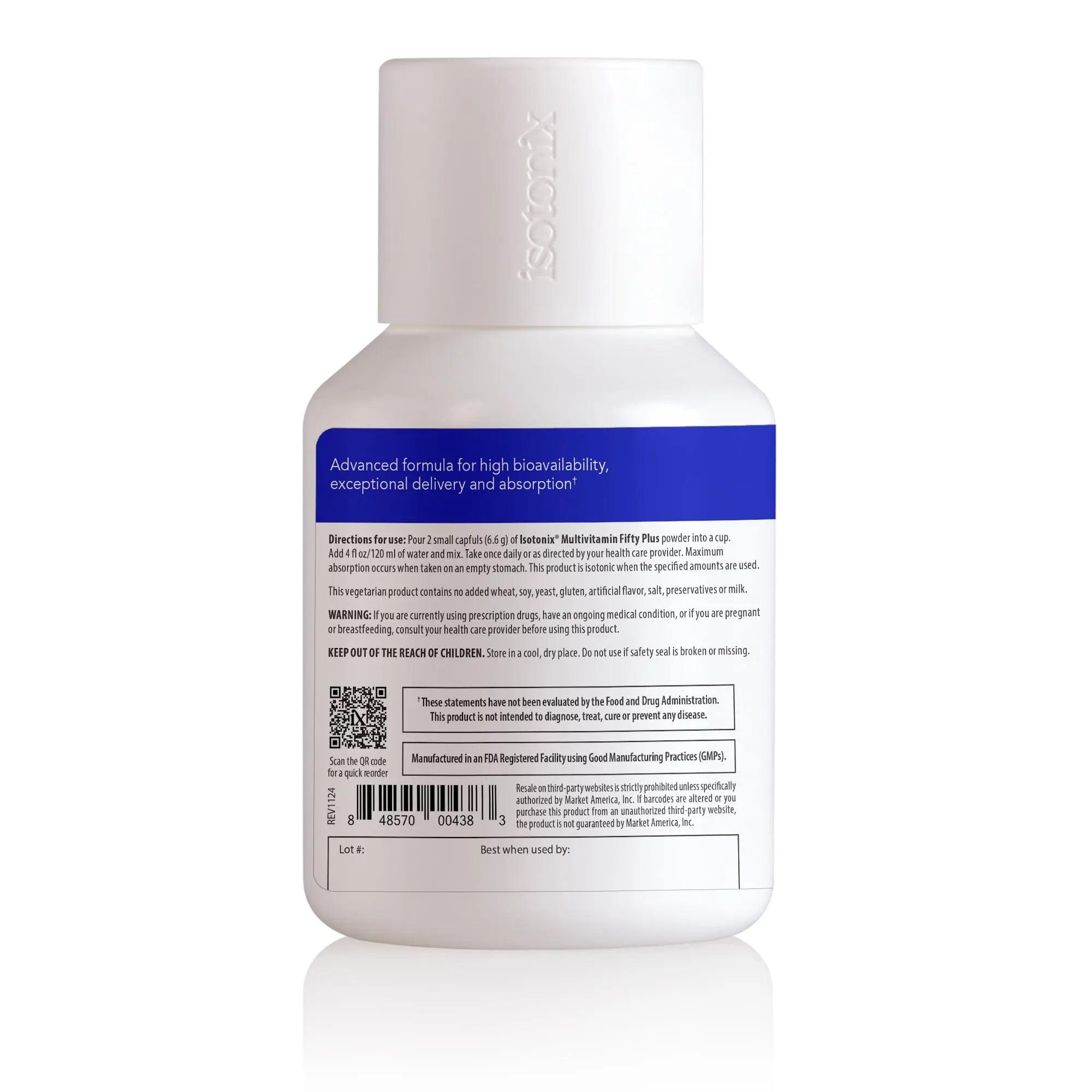 Isotonix Multivitamin Fifty Plus – Daily Multivitamin for Adults 50+ with B-Vitamins, Antioxidants, and Essential Nutrients Isotonix uk supplements