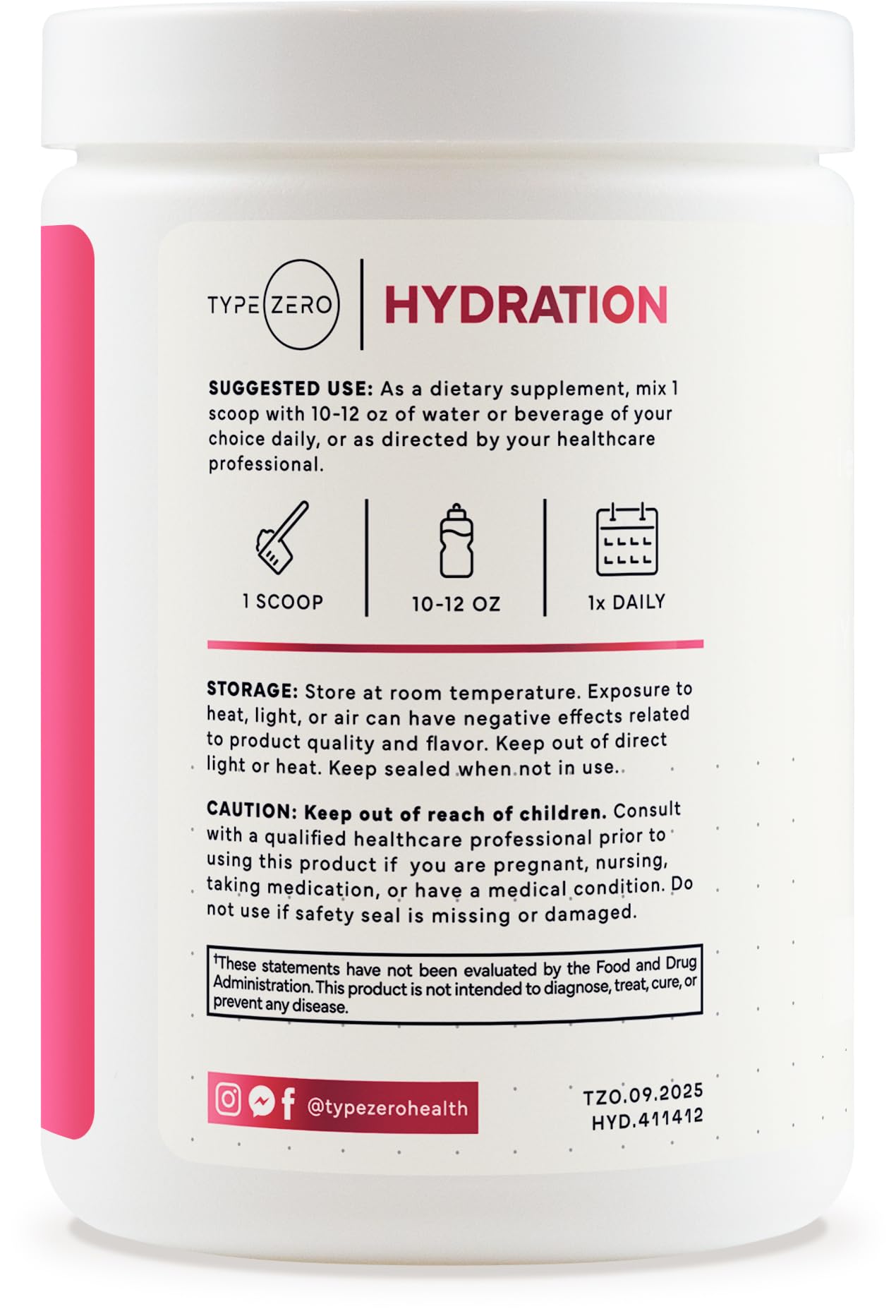 Type Zero Clean Electrolytes Hydration Powder Drink Mix + 14 Essential Vitamins & Minerals - Sugar Free, Zero Artificial Ingredients - Watermelon Flavor, 50 Servings Type Zero uk supplements