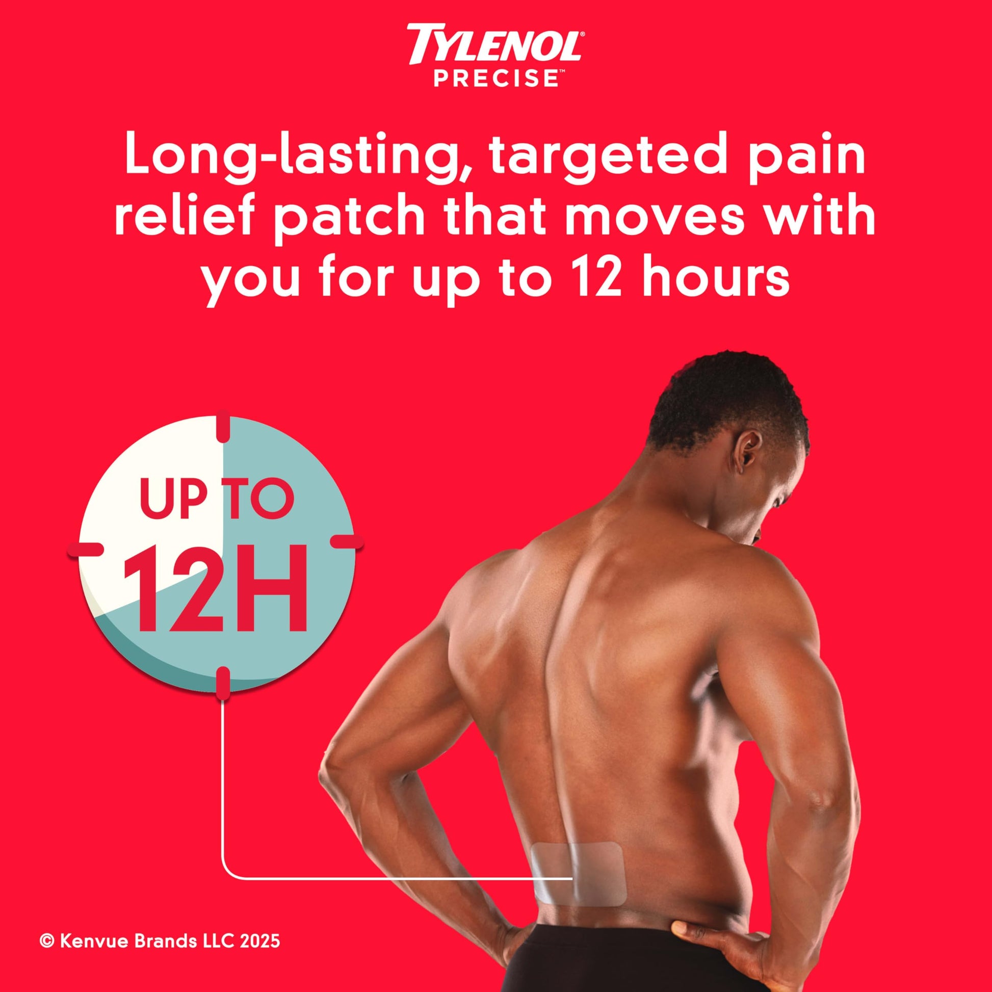 Tylenol Precise Pain Relieving Patches, Large Topical Analgesic Patches + Maximum OTC Strength Lidocaine Penetrates, Targeted Relief Ideal for Shoulder, Back & Knee Pain, Unscented, 4 ct Tylenol uk supplements