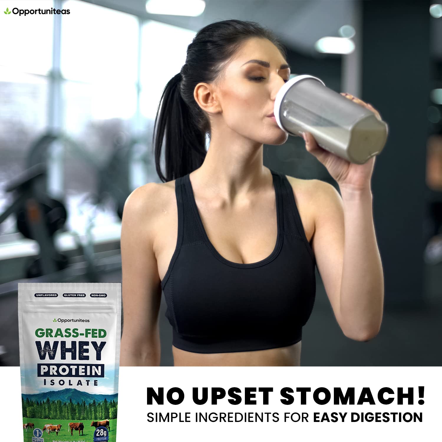 Opportuniteas Grass Fed Whey Protein Isolate Powder - Unflavored Whey Protein Isolate Opportuniteas uk supplements