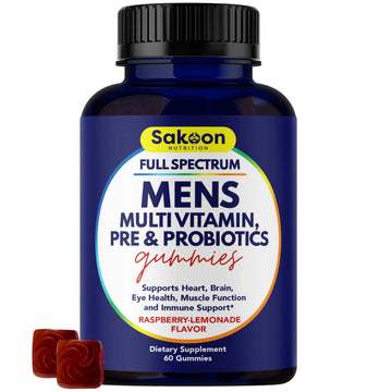Sakoon nutrition Men's Multivitamin Gummies with Probiotics and Prebiotics, Adult Multivitamin A, C, D, E, B & More Sakoon nutrition uk supplements