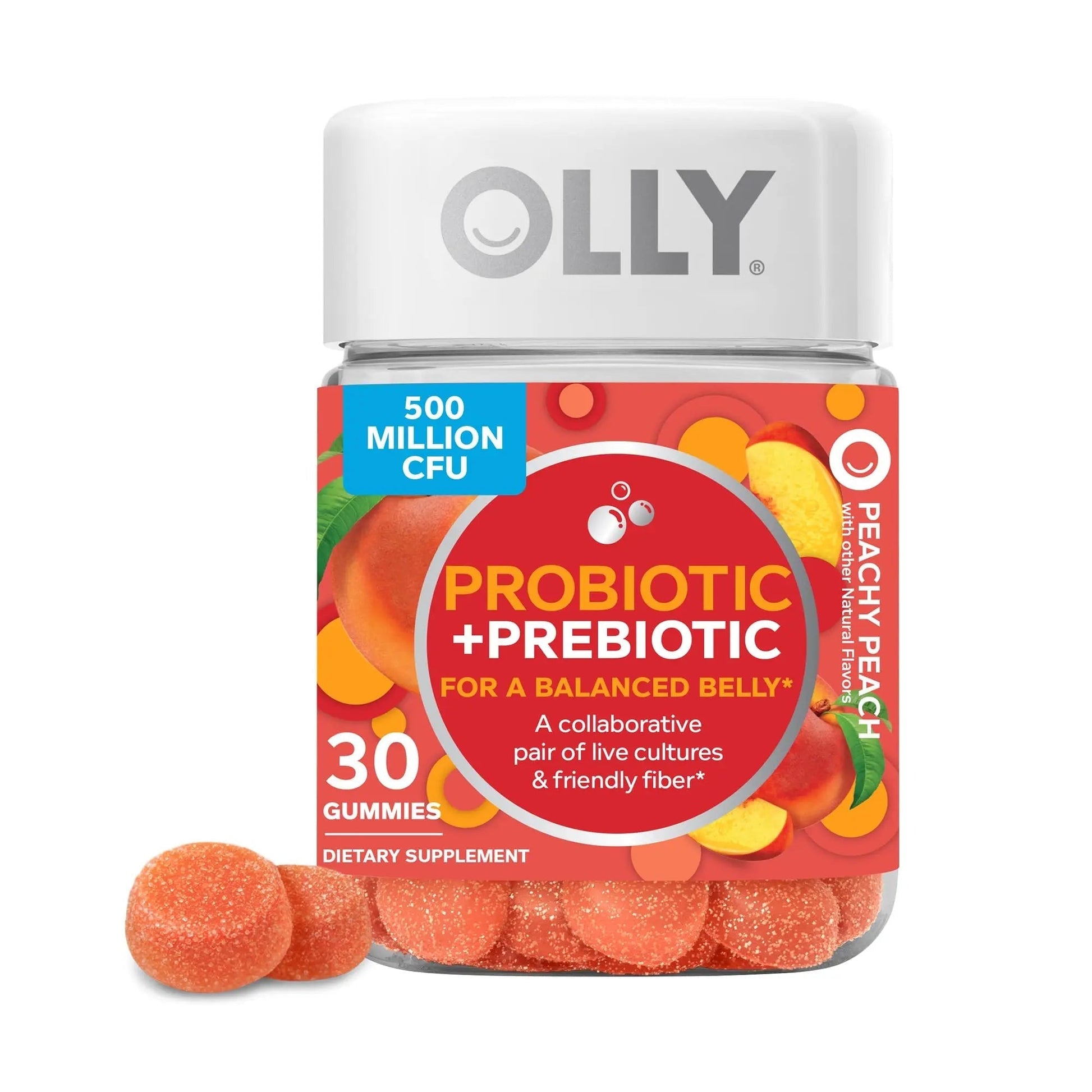 OLLY Multi + Probiotic Adult Multivitamin Gummy, 1 Billion CFUs, Digestive and Immune Support & Probiotic + Prebiotic Gummy OLLY uk supplements