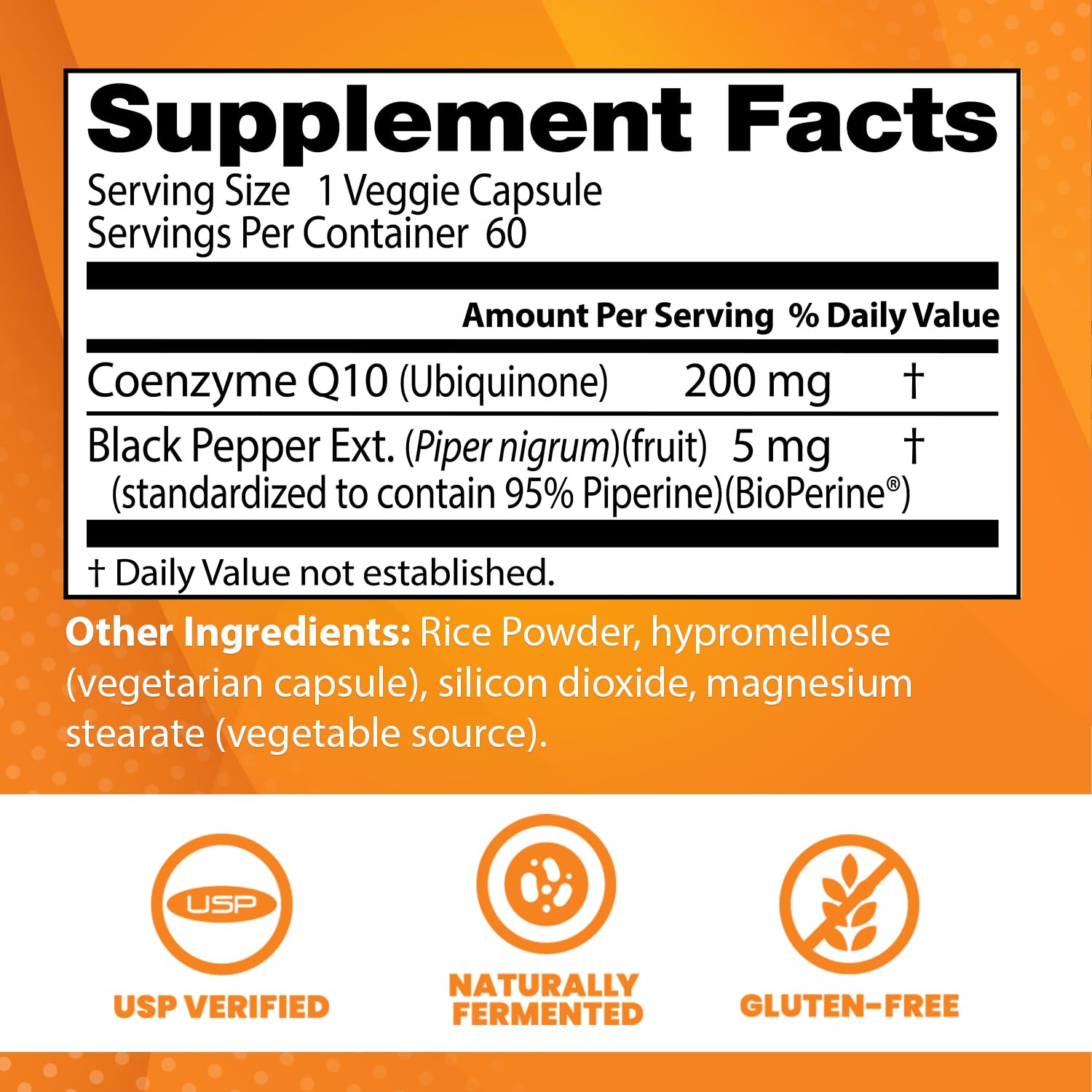 Doctor's Best High Absorption CoQ10 with BioPerine Gluten Free Naturally Fermented Doctor's BEST uk supplements