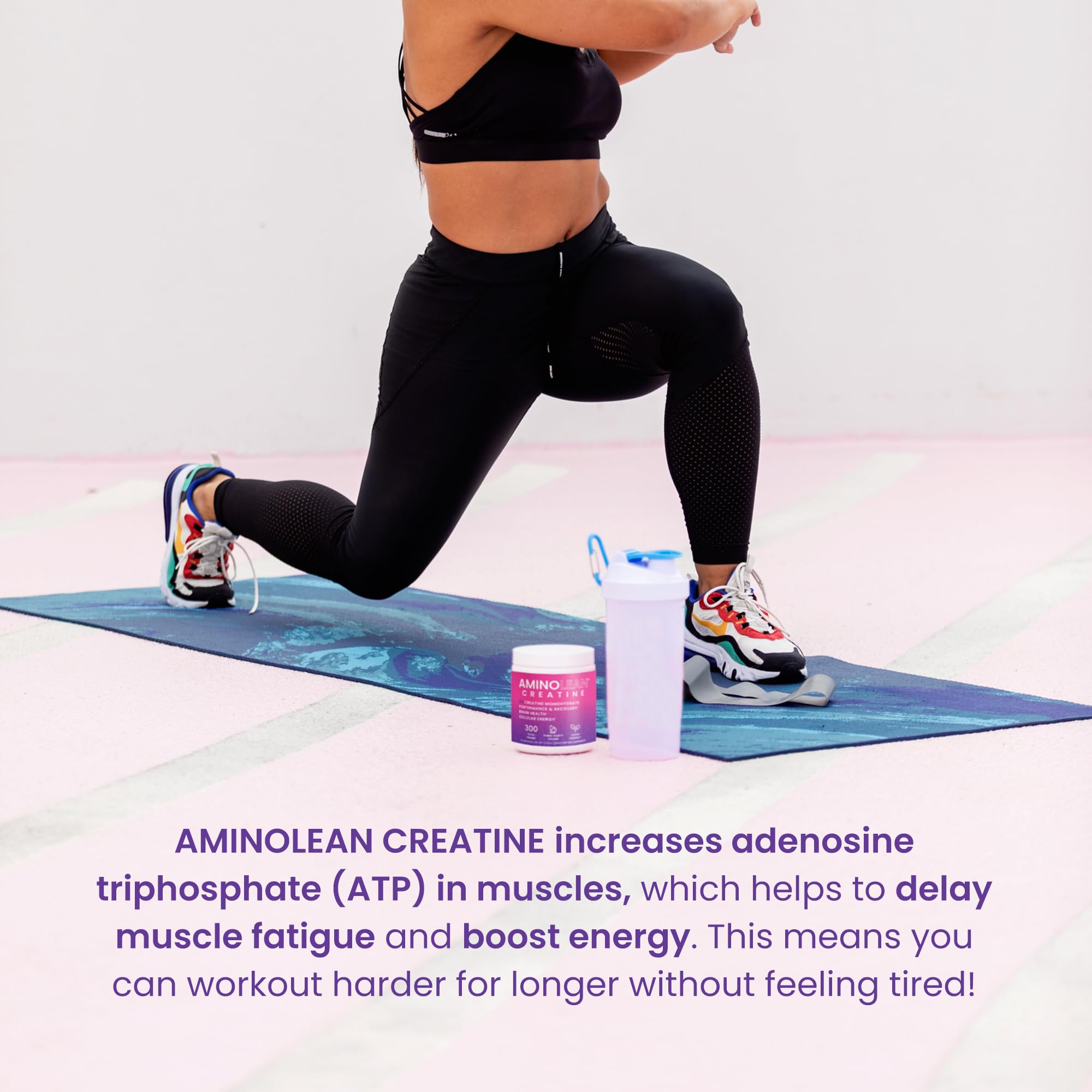 AminoLean Creatine for Women and Men, Pure Micronized Creatine Monohydrate Powder Supplement for Muscle Toning, Mood Support, Energy Boost, and Brain Health, 300g RSP NUTRITION uk supplements