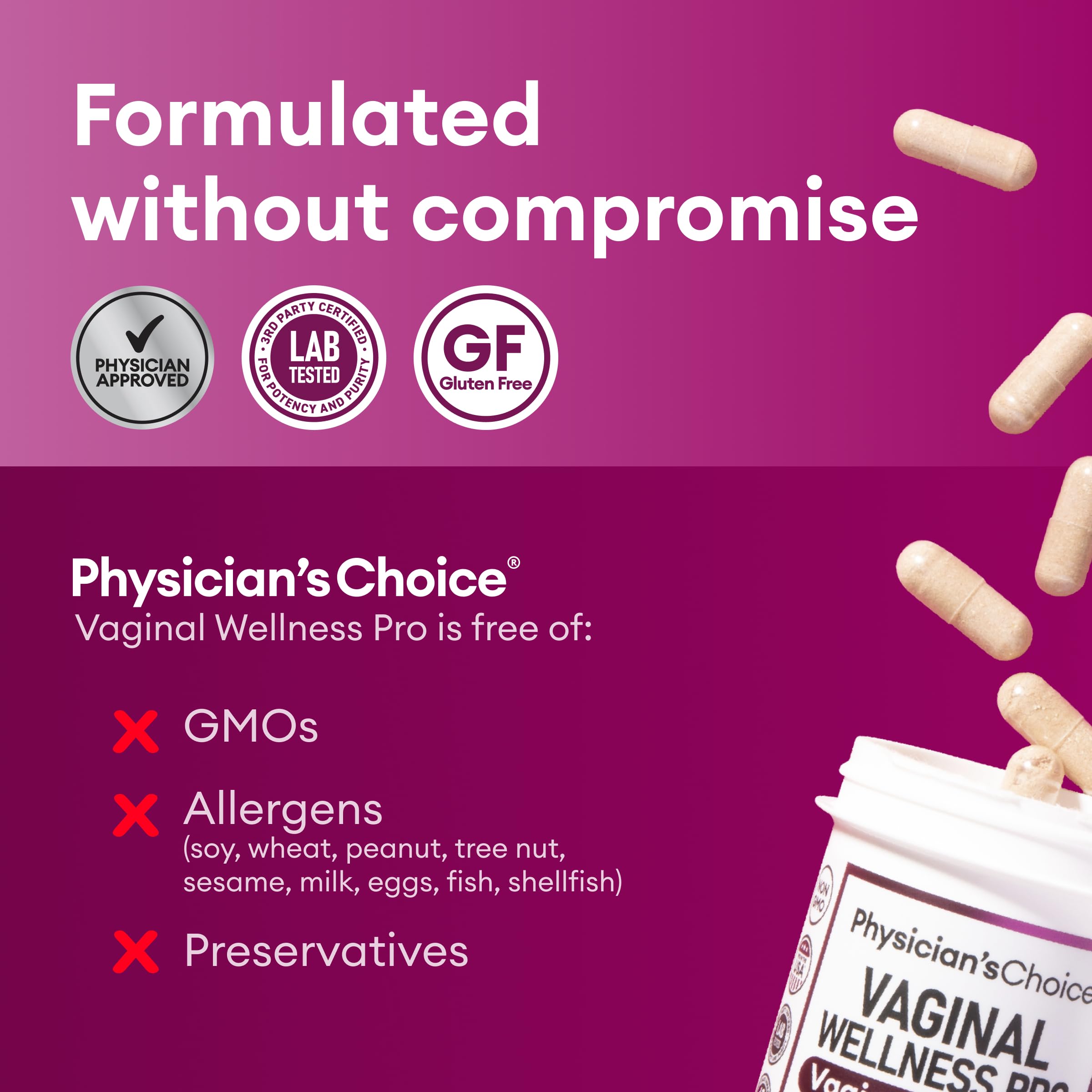 Physician's Choice Vaginal Probiotics for Women - Unique with Licorice Root - PH Balance Physician's Choice uk supplements