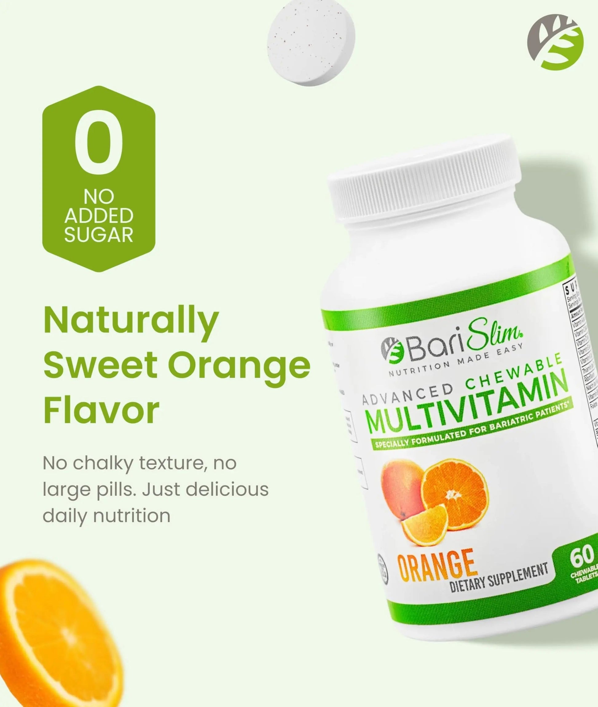 BariSlim Advanced Chewable Bariatric Multivitamin Tablets - Bariatric Vitamin and Supplement for Post Bariatric Surgery Including Gastric BariSlim uk supplements