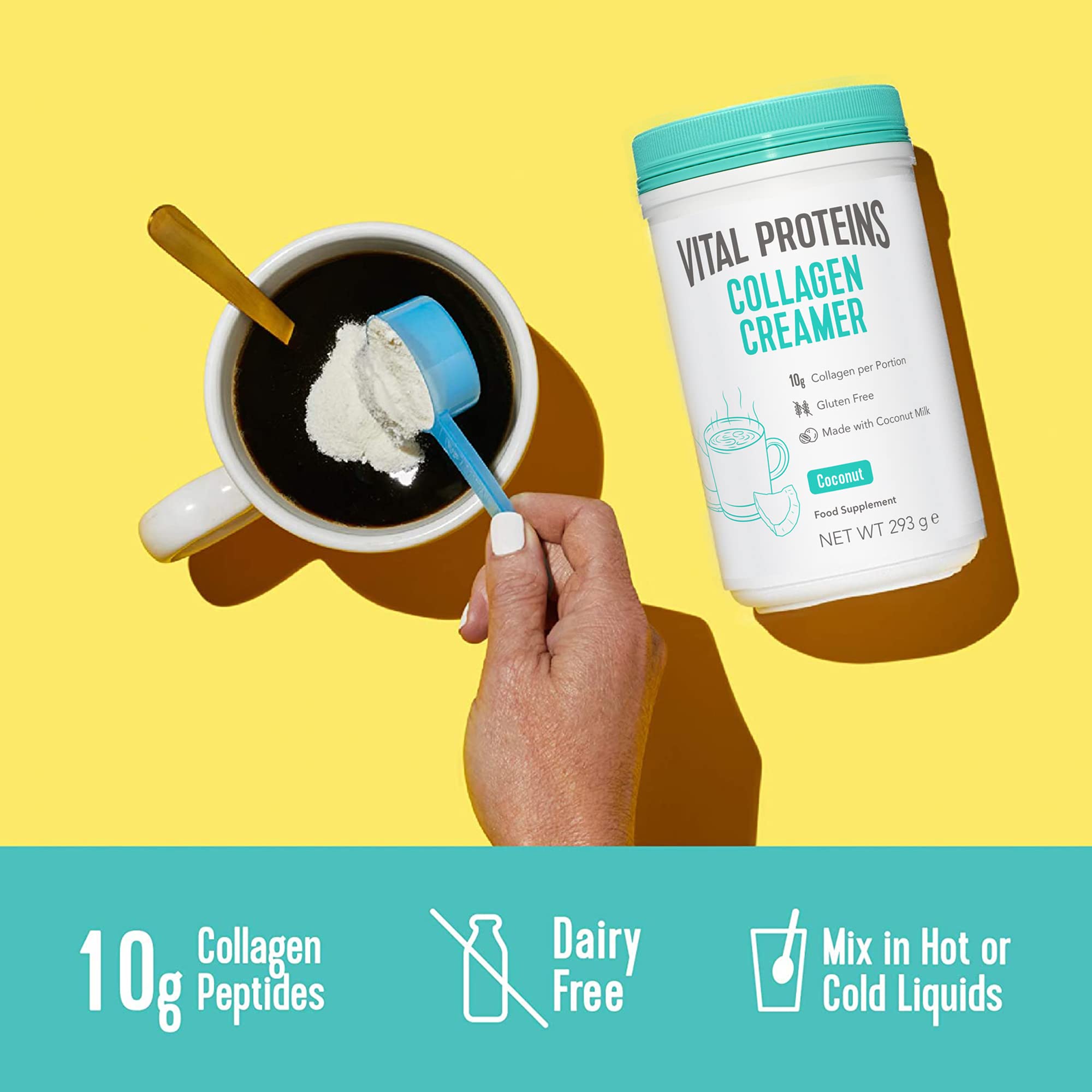 Vital Proteins Collagen Coffee Creamer, No Dairy & Low Sugar Powder with Collagen VITAL PROTEINS uk supplements