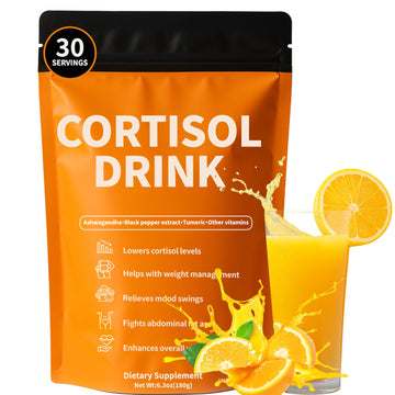 Rulinal Cortisol Drink Powder | Cortisol Supplements for Women | Ashwagandha, L-Theanine, Turmeric Root, Black Pepper Extract for Relax & Focus, Healthy Cortisol Levels, Mental Clarity, Vegan, 6.3oz Rulinal uk supplements