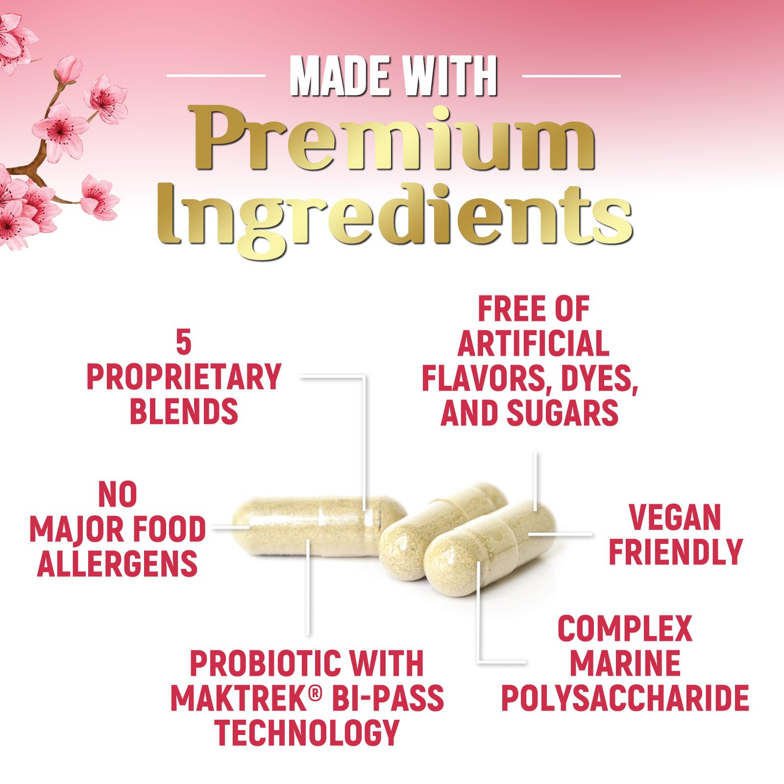 Menopause Supplement for Women - Natural Menopause Relief Support for Mild Hot Flashes & Night Sweats - Best Probiotics for Women, Dong Quai, Black Cohosh, Ashwagandha - Bottled in USA - 60 Capsules Nature's Nutrition uk supplements