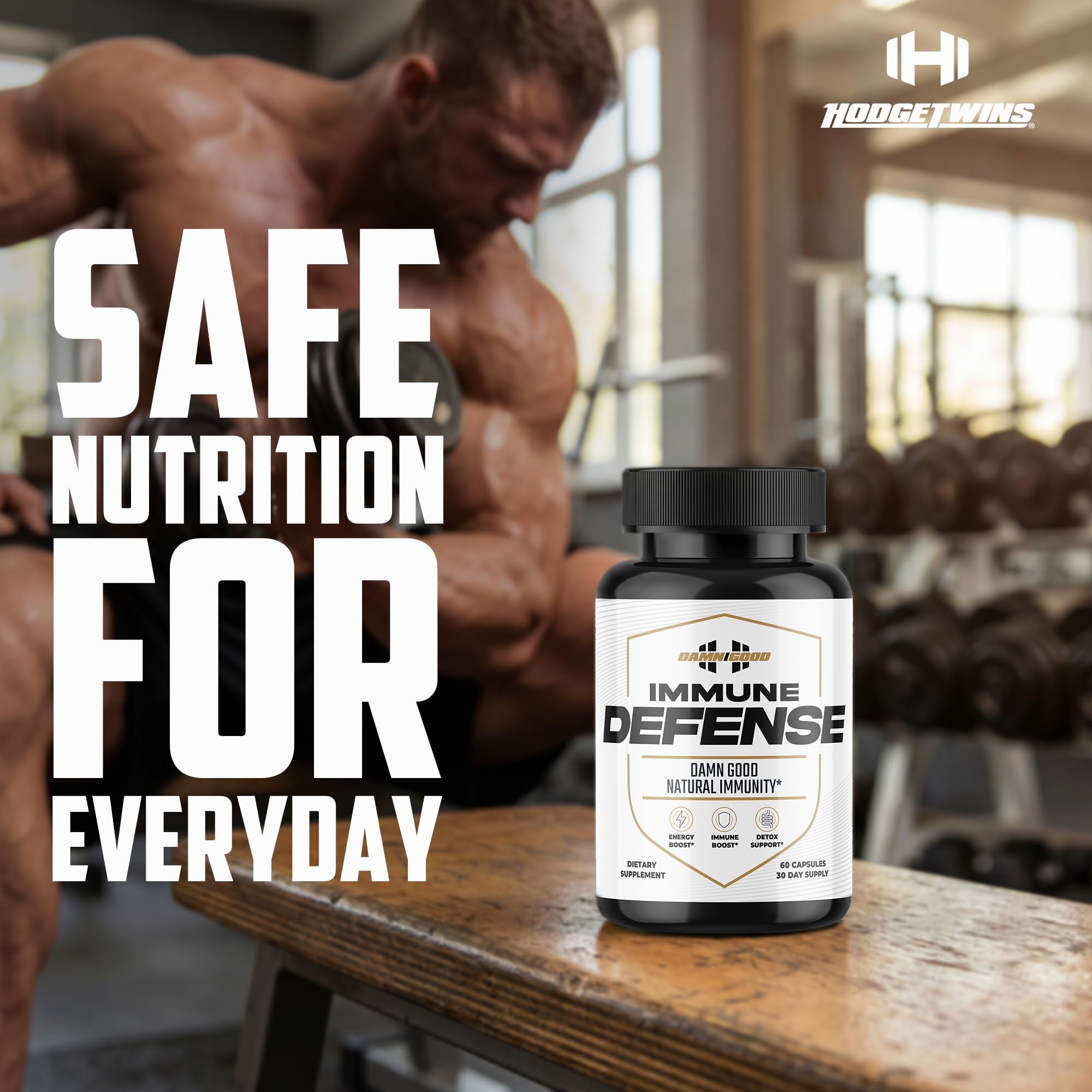 DAMN GOOD The Hodge Twins Immune Defense Supplement (60 Capsules) – Sea Moss Blend Capsules for Everyday Balance, Digestive Support, and Whole-Body Wellness with Vitamins, Minerals, and Botanicals DAMN GOOD uk supplements