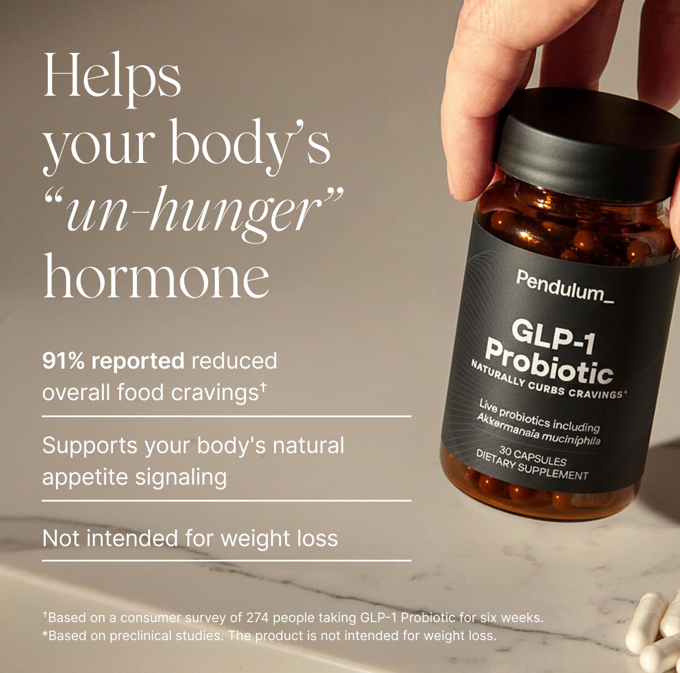 Pendulum GLP-1 Probiotic – Supports Appetite Control and Craving Management, Naturally | Improves Regularity & Gut Health with Akkermansia & Other Strains (30 Capsules) Pendulum uk supplements
