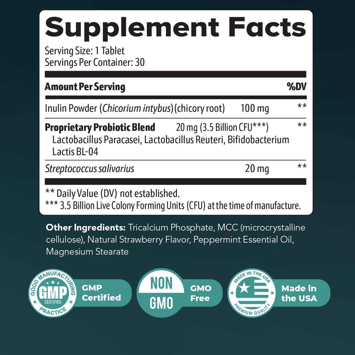 Nature’s NutriWave Synaptigen – Natural Supplement with Inulin Powder, Probiotics 3.5 Billion CFU, for Daily Wellness – Made in USA, Non-GMO, 30 Tablets - 6 Month Supply Nature’s NutriWave uk supplements