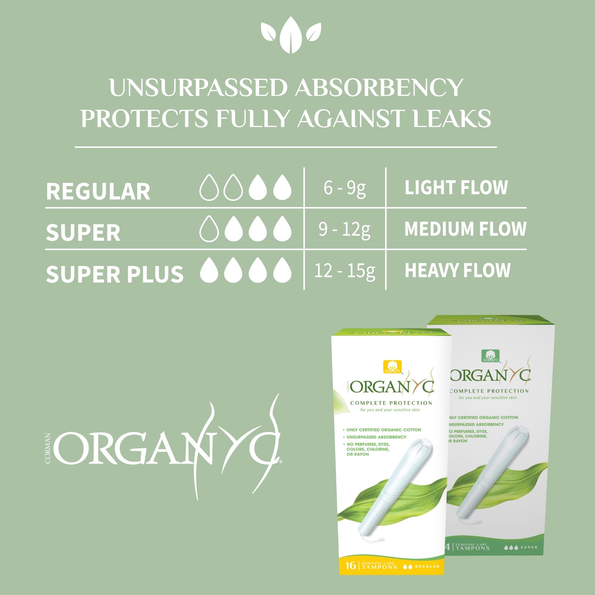 Organyc 100% Certified Organic Cotton Tampons - Cardboard Applicator, Free from Chlorine, Perfumes Organyc uk supplements