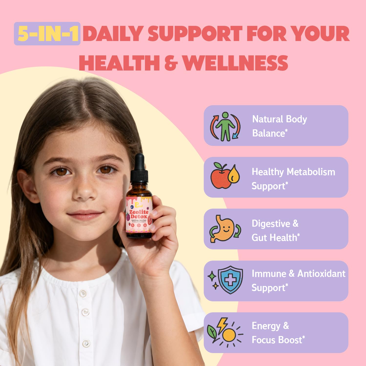 Zeolite Detox Drops for Kids & Kidney Cleanse Drops for Adults - Liquid Supplement Duo with Vitamins C B12 D3, Cranberry, Chanca Piedra, Milk Thistle & Herbal Blend - Mixed Berry & Cranberry Flavor, 6 Pavintrix uk supplements