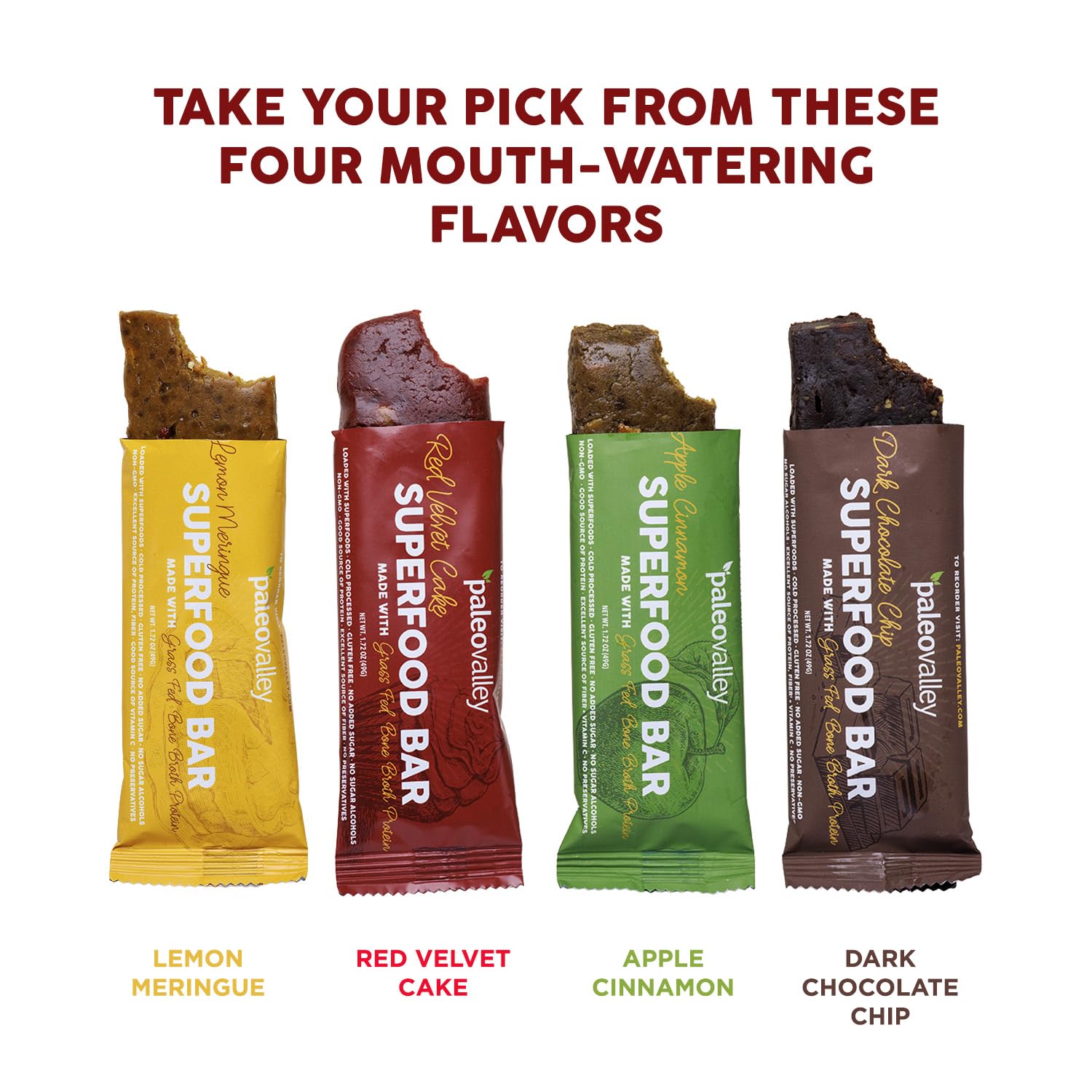 Paleovalley Superfood Bars – Red Velvet– 10 Pack – 9g Protein per Bar – Gluten-Free, Grain-Free, Paleo, Non-GMO – On-the-Go Snack Paleovalley uk supplements