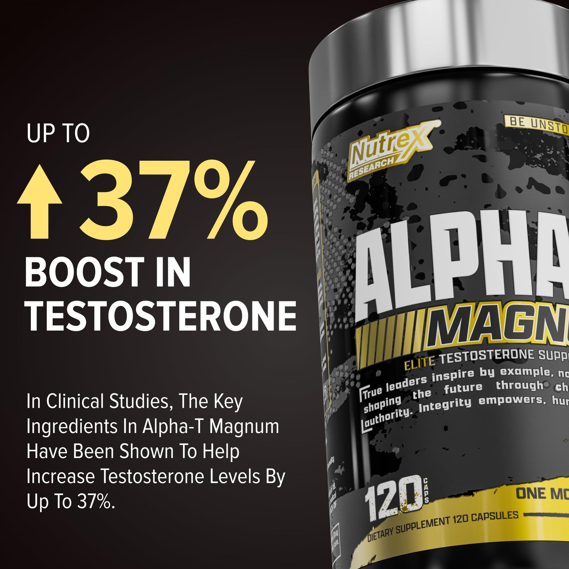 Nutrex Research Alpha-T Magnum Testosterone Support for Men | Anabolic Supplement with Tongkat Ali, Fadogia Agrestis, Shilajit and Ashwagandha | Muscle Builder for Strength, Growth & Hormone Balance Nutrex Research uk supplements