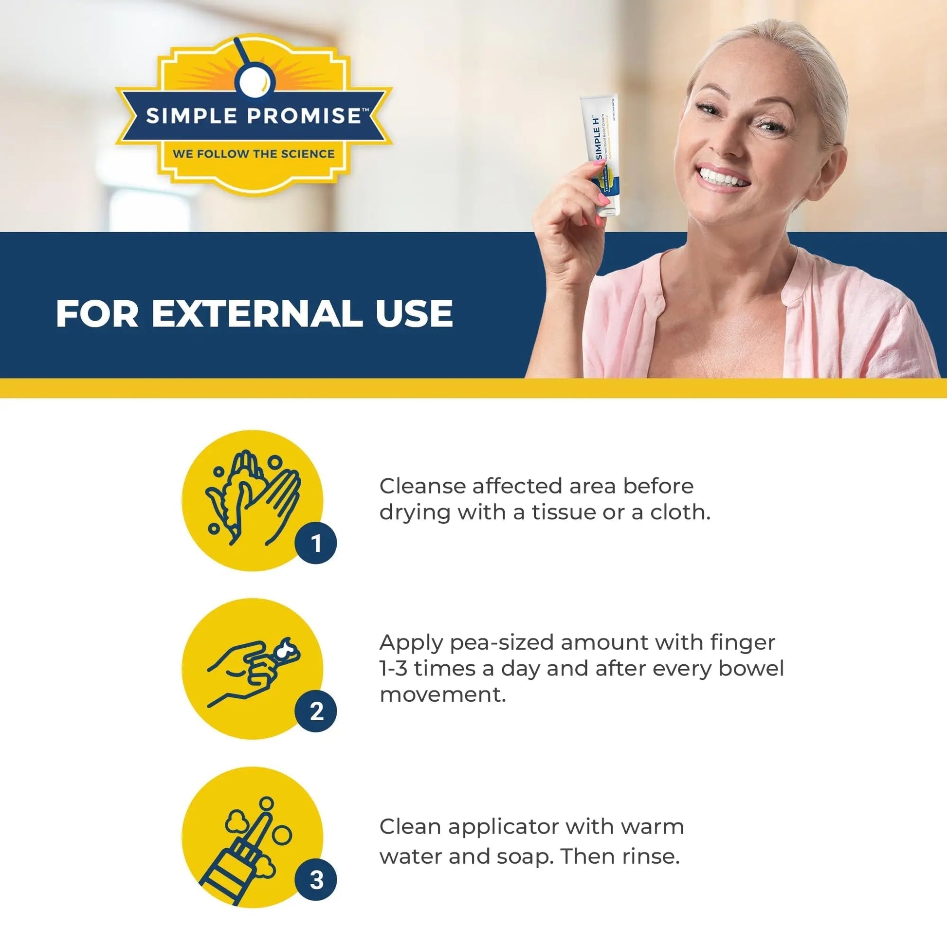 Simple Promise – Simple H Hemorrhoid Cream – Gentle Fast-Absorbing Formula with 28 Potent Ingredients & Enhanced Delivery System – Paraben-Free, Promotes Comfort & Relief, 2 oz Simple Promise uk supplements
