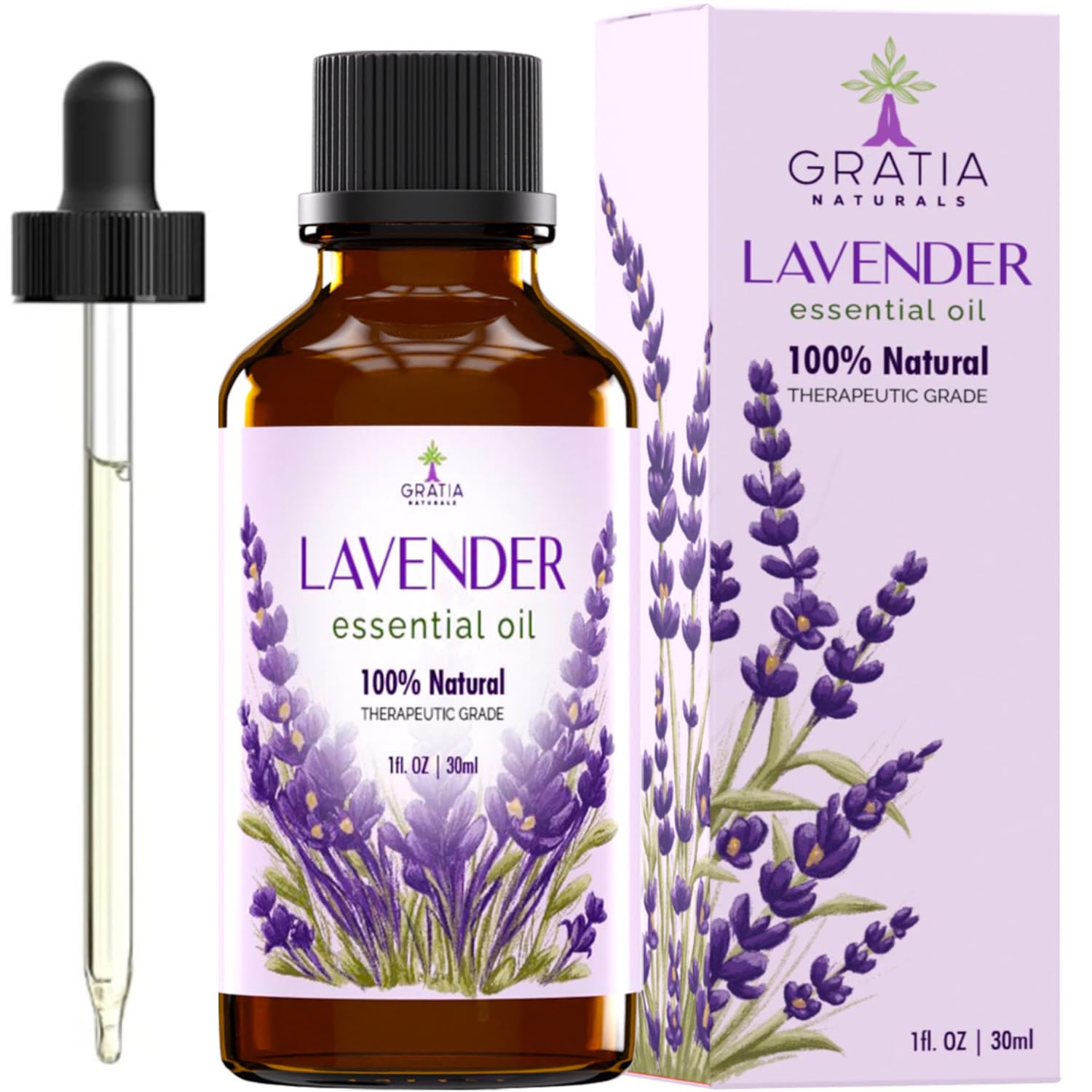 Gratia Naturals Lavender Essential Oil - 100% Pure and Natural … GRATIA NATURALS uk supplements