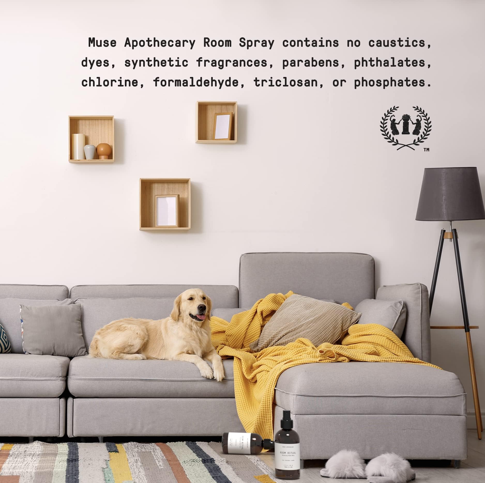 Muse Bath Apothecary Room Ritual - Aromatic and Relaxing Room Mist, 8 oz, Infused Muse Apothecary uk supplements