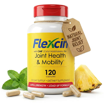 Flexcin Extra Strength Joint Formula with CM8 (Cetyl Myristoleate) - Joint Supplements for Men and Women with Glucosamine, MSM, Collagen Type II - 120 Capsules Flexcin uk supplements