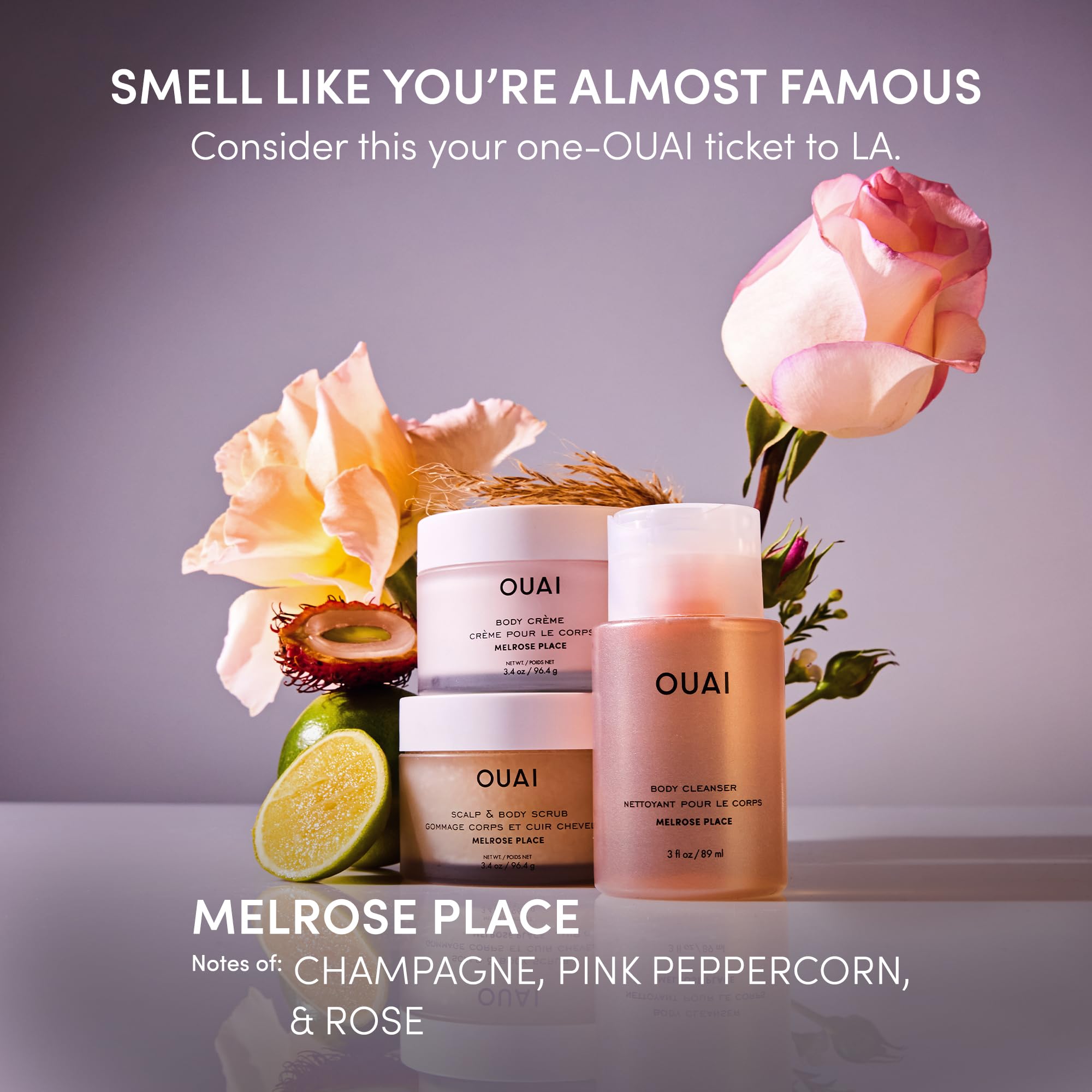 OUAI Body Cream Travel Size, Melrose Place - Hydrating Whipped Body Cream with Cupuaçu Butter, Coconut Oil & Squalane - Softens Skin and Delivers Healthy-Looking Glow - Sulfate Free Skin Care (3.4 Oz) OUAI uk supplements