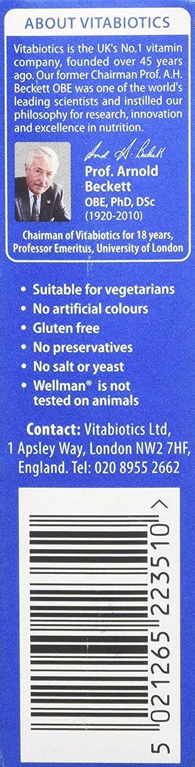 Wellman 4 X 50+ 30 Tablets Wellman uk supplements