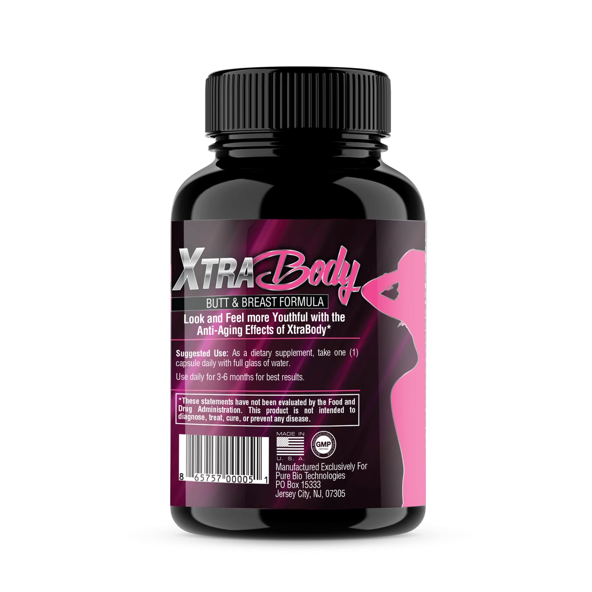 XtraBody Butt Enhancement and Breast Enlargement Supplement - Estrogen Enhancer - Increases Butt & Breast Size, Reduces Menstrual Symptoms & Provides an Extra Boost of Energy (1 Bottle=30 Capsules) Xtra Body uk supplements