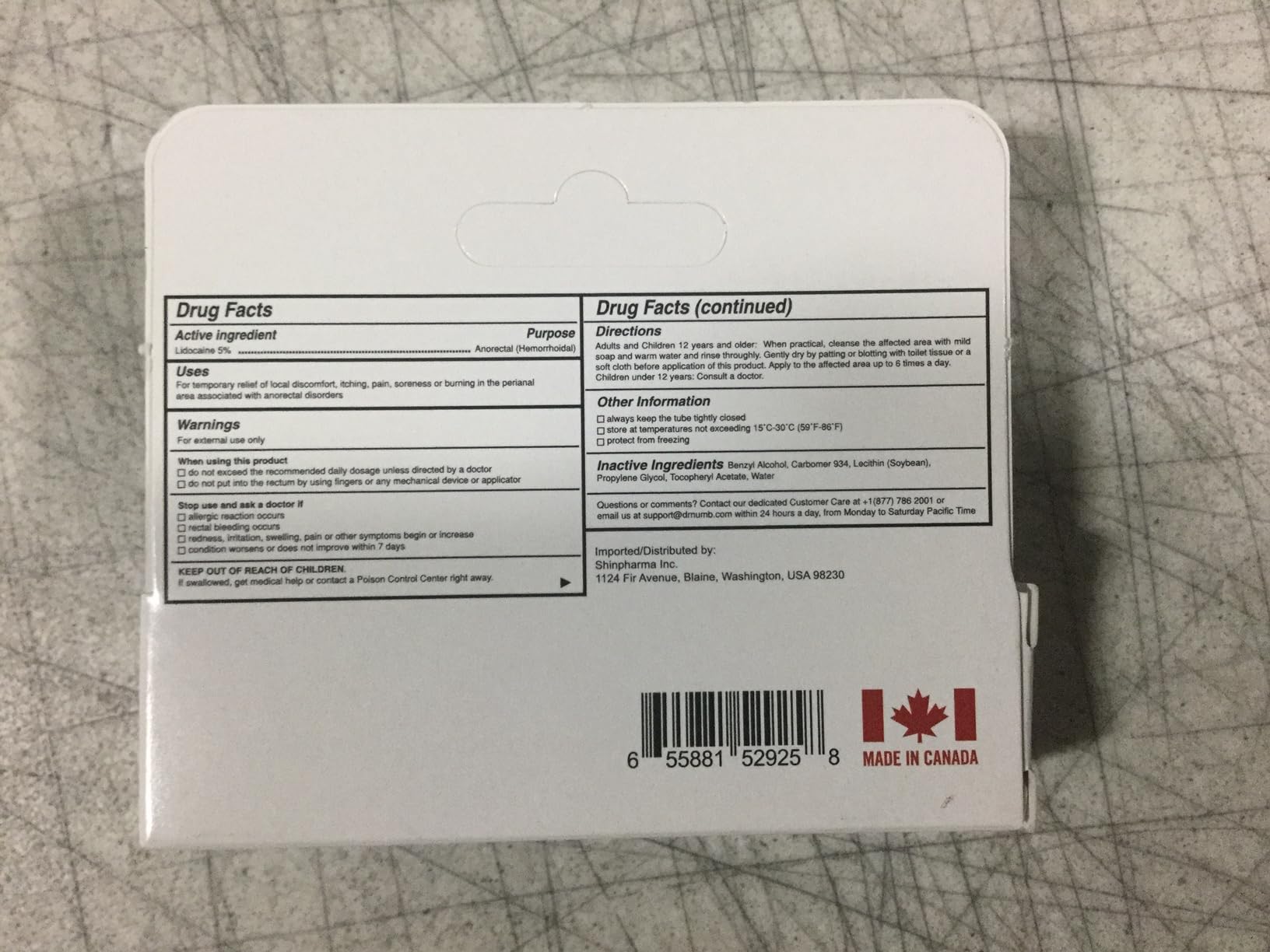 Dr. Numb 5% Lidocaine Numbing Cream, Nonprescription Maximum Strength Topical Anesthetic Cream - Temporary Relief of Pain, Itch, Discomfort for Hemorrhoid and Anorectal Uses - 10g Pack of 1 Dr. Numb uk supplements