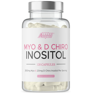 Myo-Inositol & D Chiro Inositol - Supports Women with PCOS -120 Capsules - Promotes Freak Athletics uk supplements